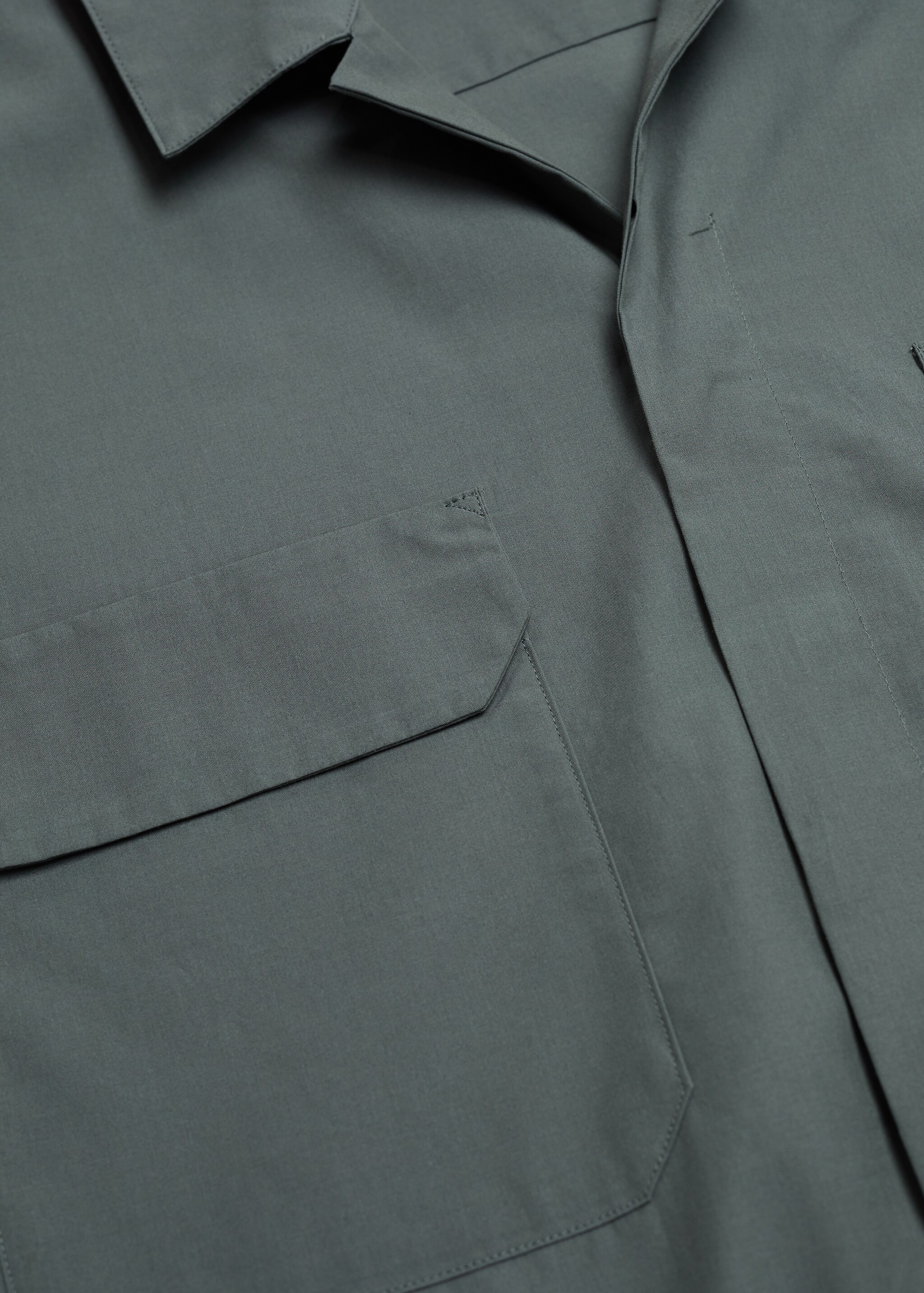 Cotton lyocell shirt with pockets - Details of the article 8