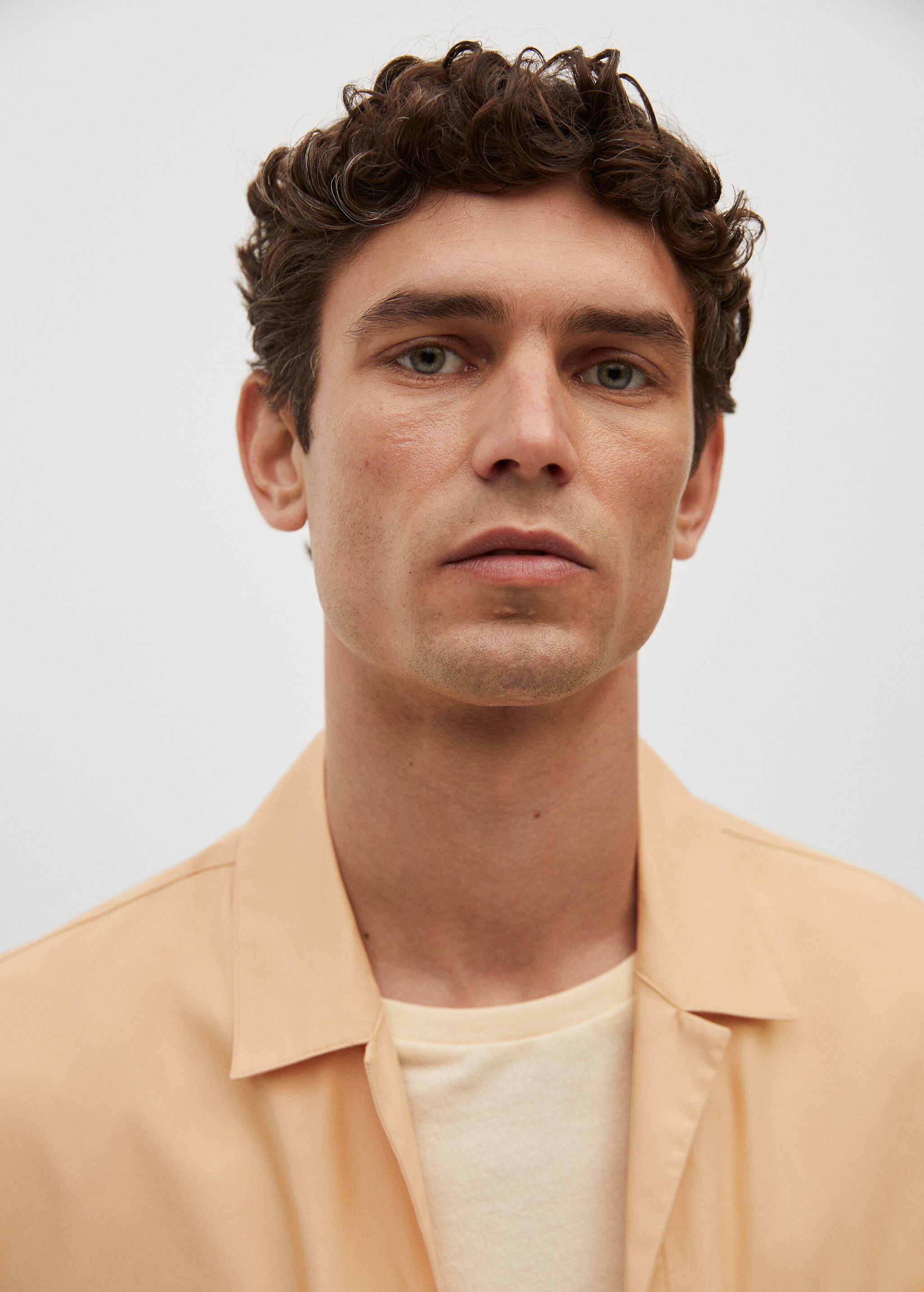 Cotton lyocell shirt with pockets - Details of the article 1