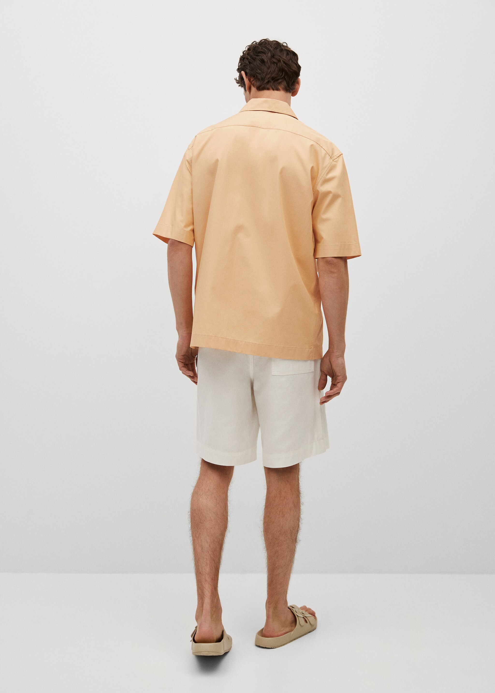Cotton lyocell shirt with pockets - Reverse of the article