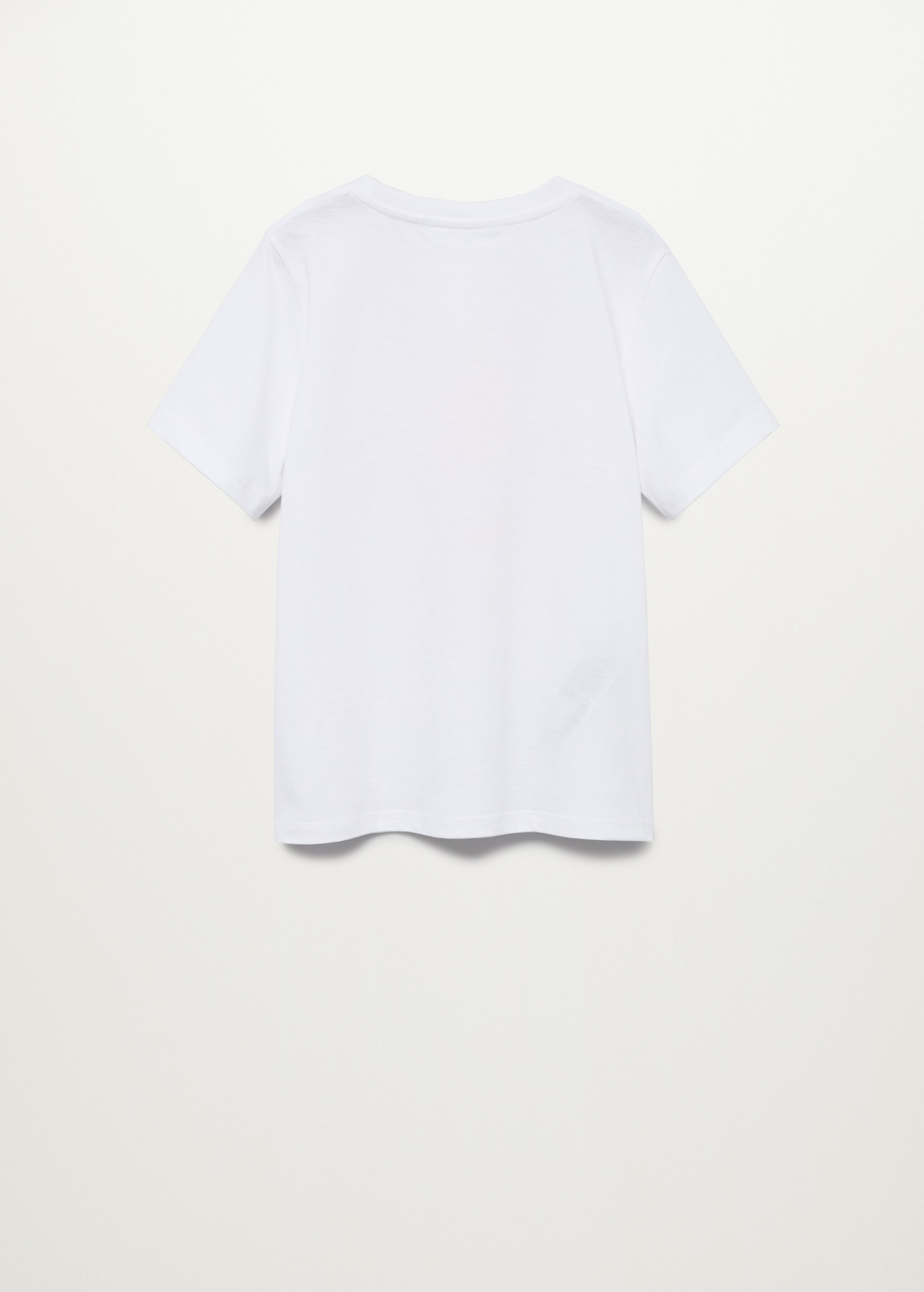 Bedrucktes Baumwoll-T-Shirt - Rückseite des Artikels