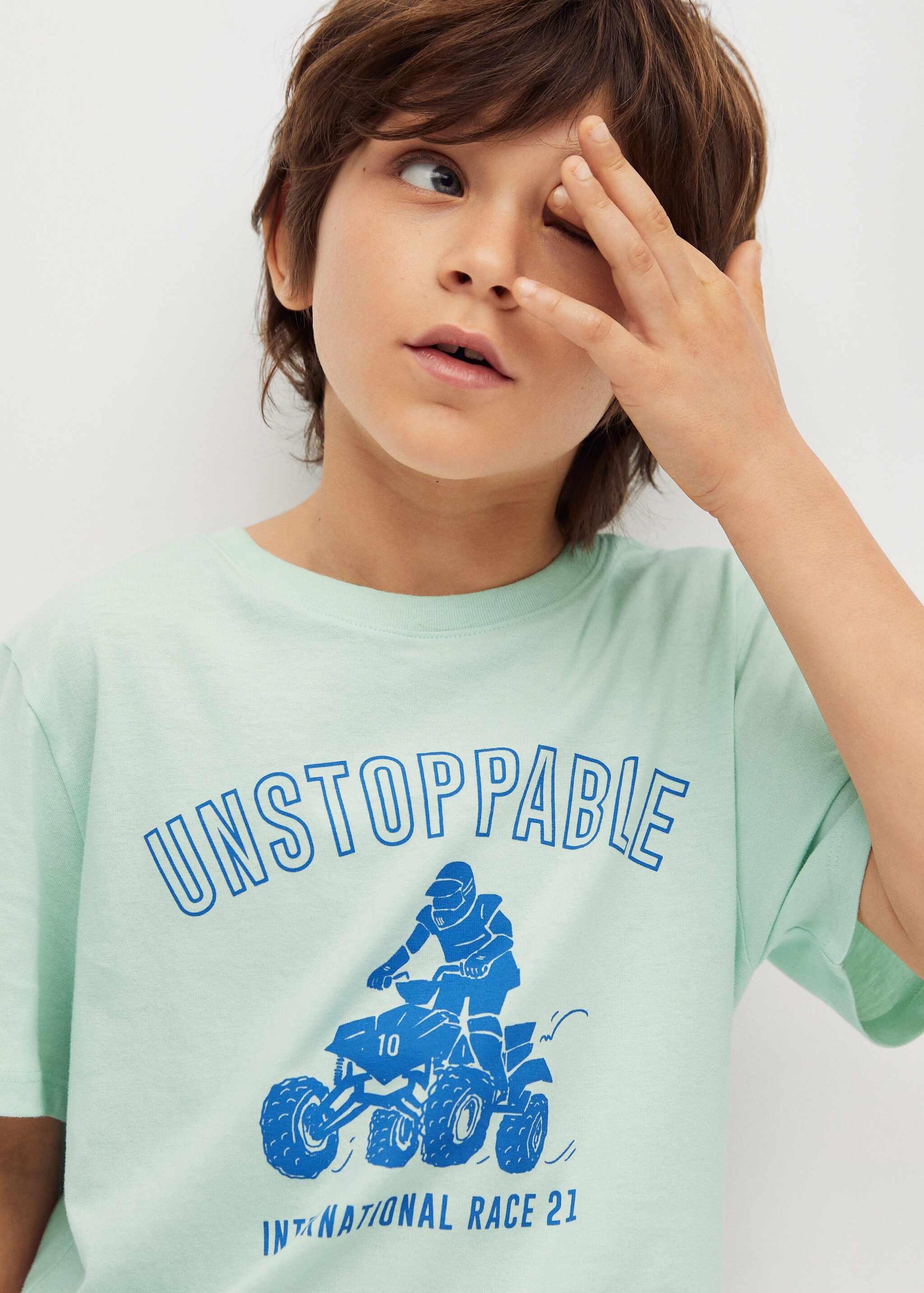 Bedrucktes Baumwoll-T-Shirt - Detail des Artikels 1