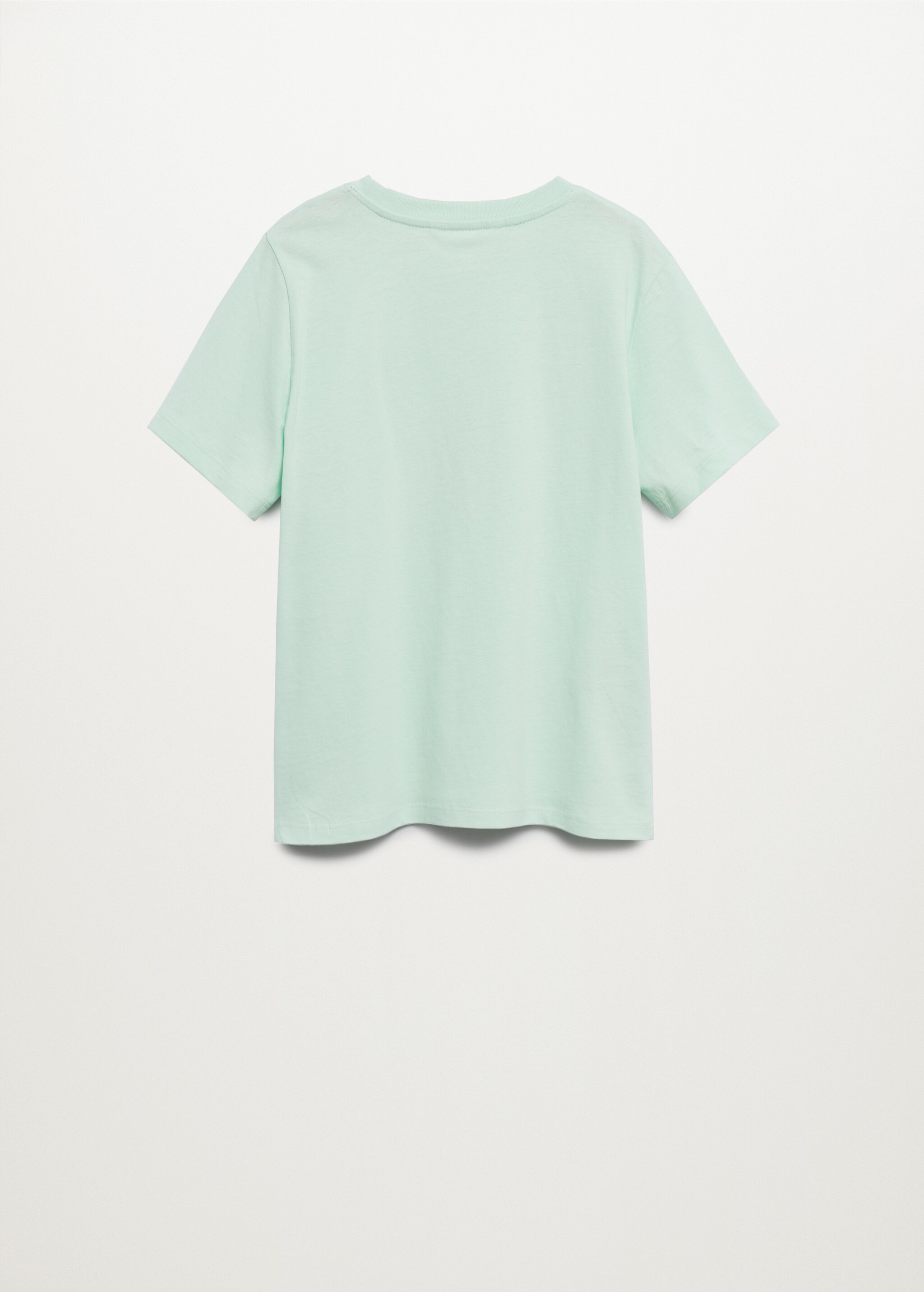 Bedrucktes Baumwoll-T-Shirt - Rückseite des Artikels