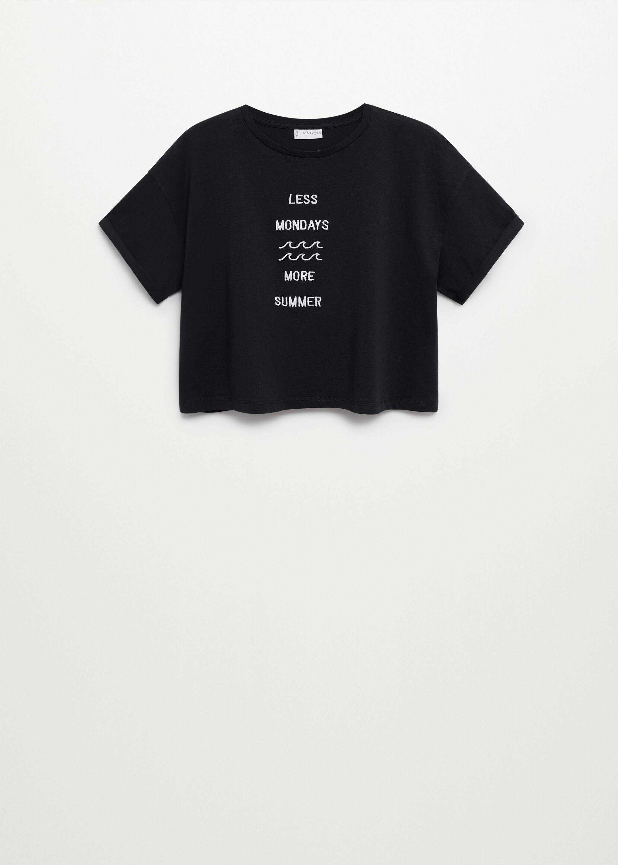 Camiseta mensaje bordado - Artículo sin modelo