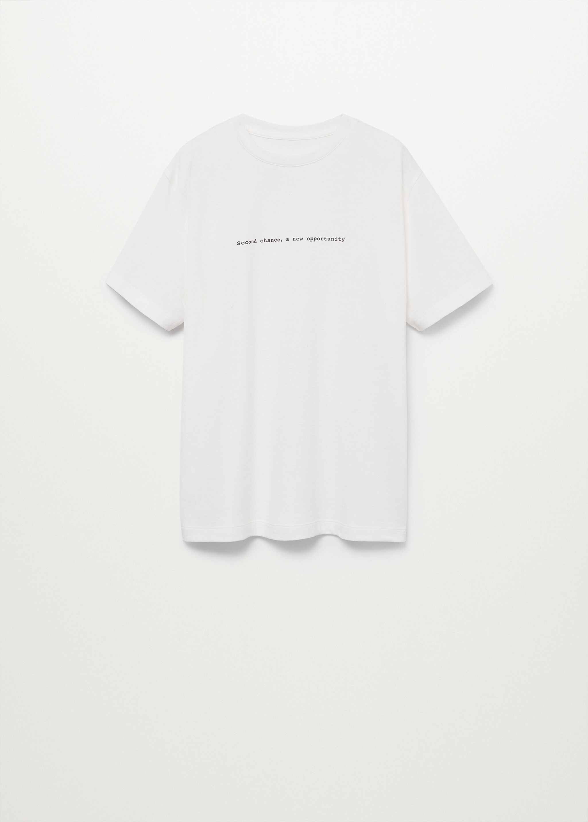 T-Shirt aus recyeltem Stoff mit Schriftzug - Artikel ohne Model