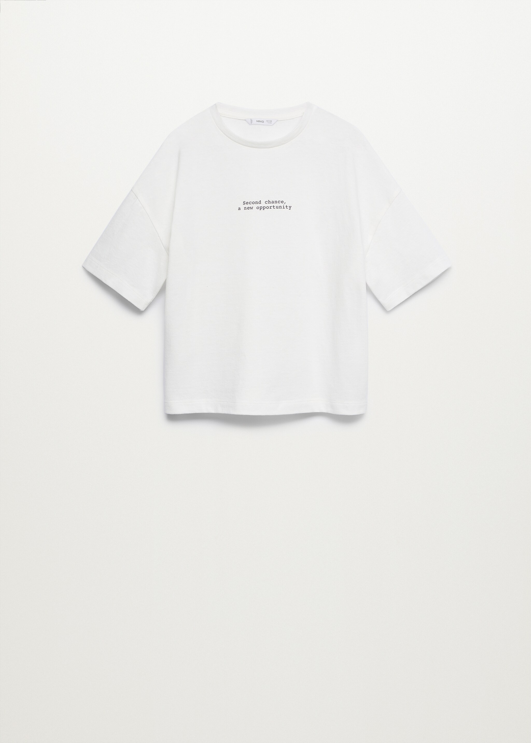 Camiseta tejido reciclado mensaje - Artículo sin modelo