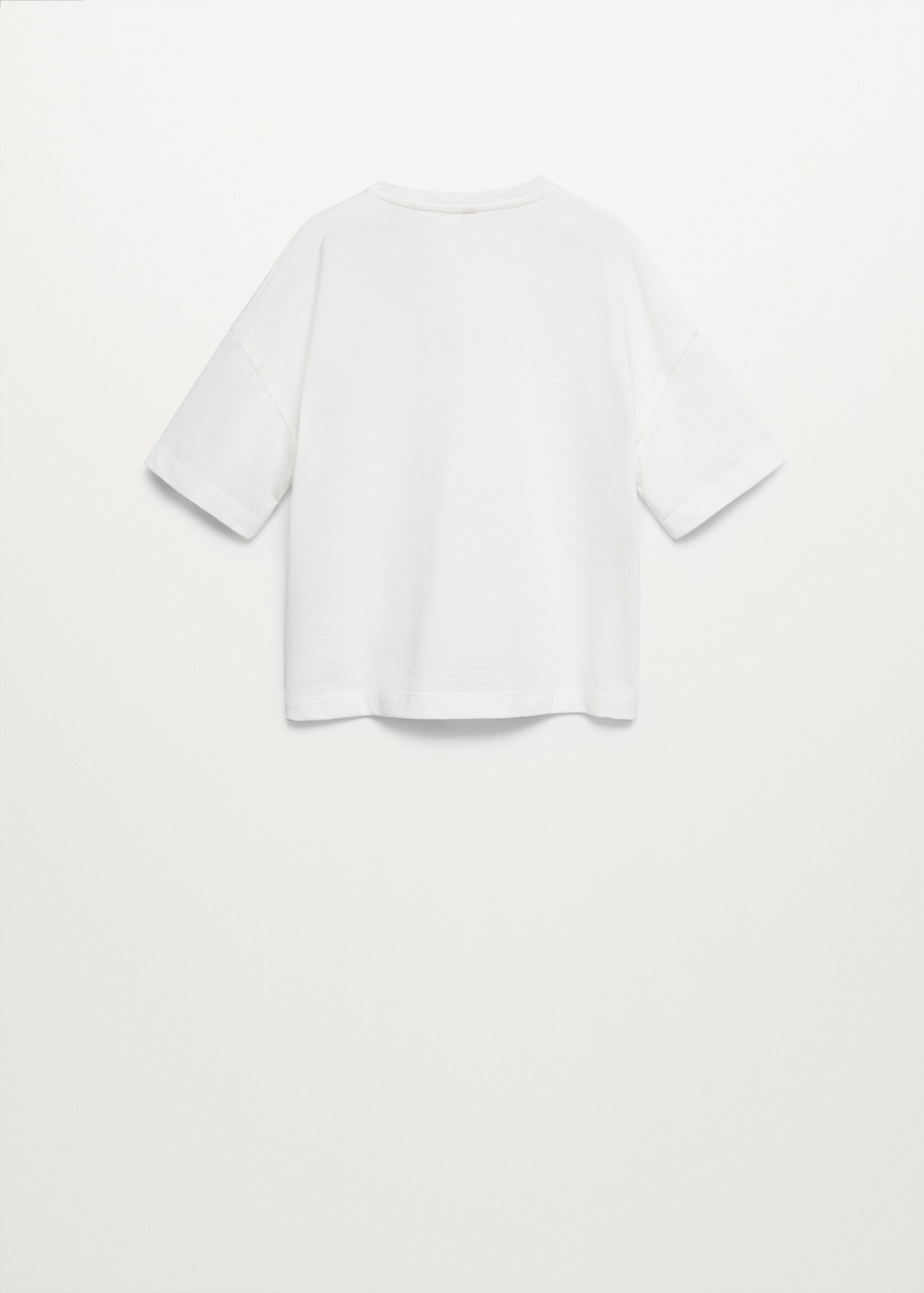 Camiseta tejido reciclado mensaje - Reverso del artículo