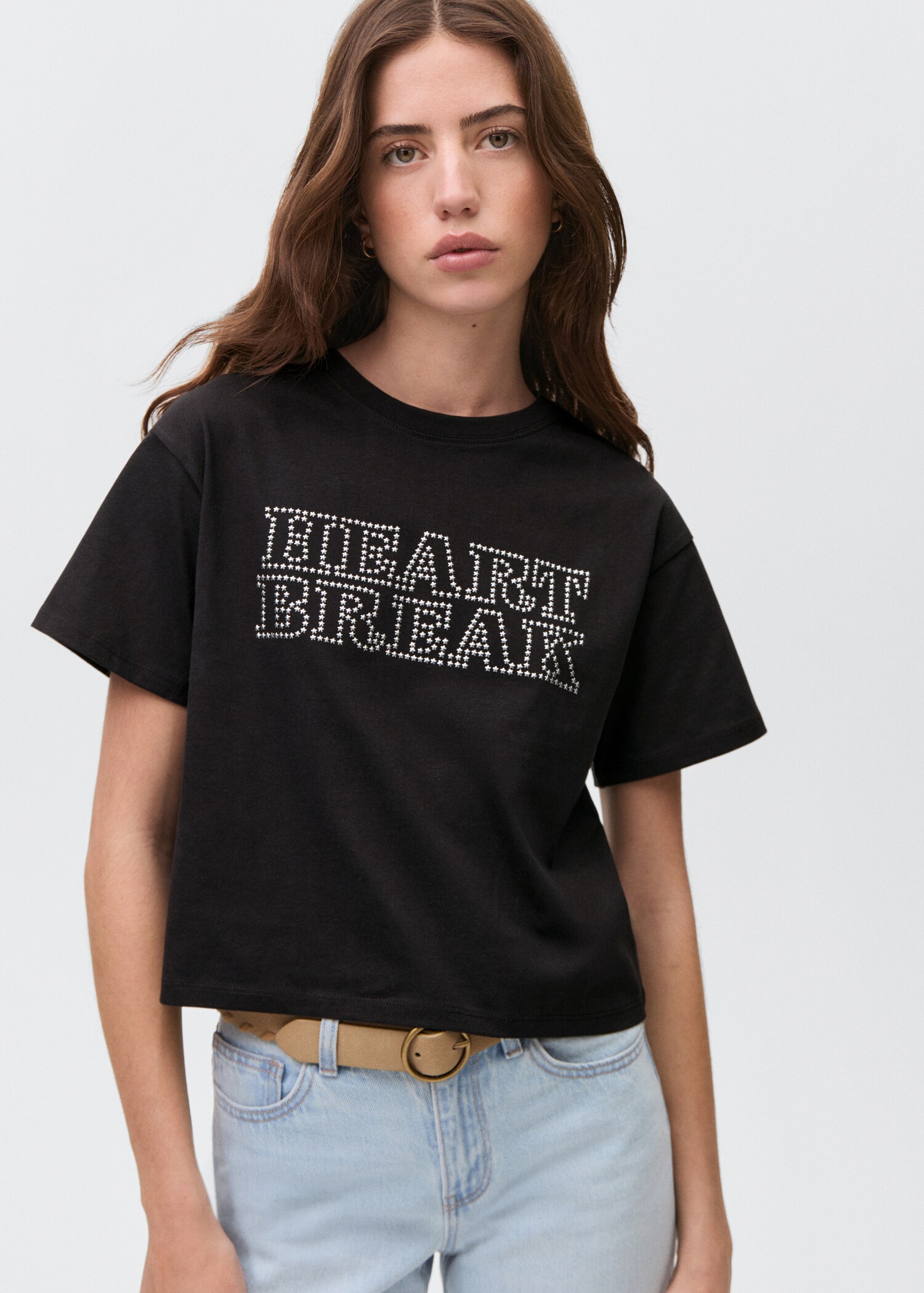 Samarreta missatge tatxons - Pla mig