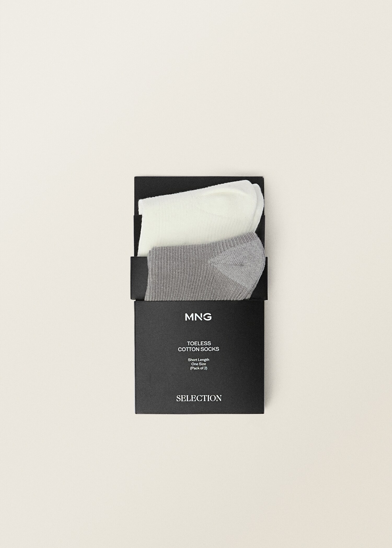 Set of ribbed socks with opening - Details of the article 2