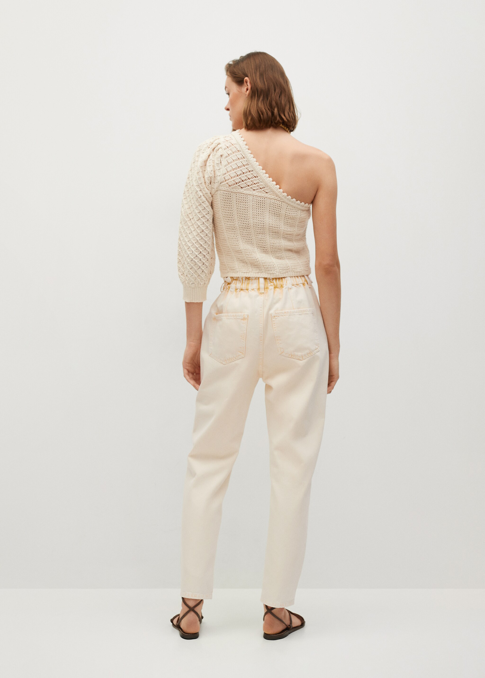 Jeans slouchy cintura elastica - Reverso del artículo