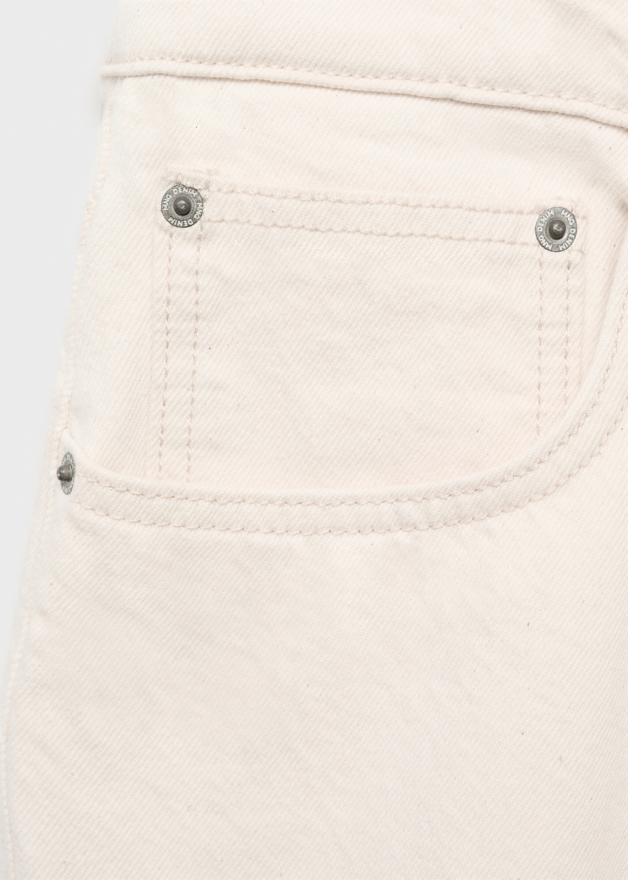 Denim relaxed-fit bermuda shorts - Details of the article 8, Off White. Ref: 87017890-00.