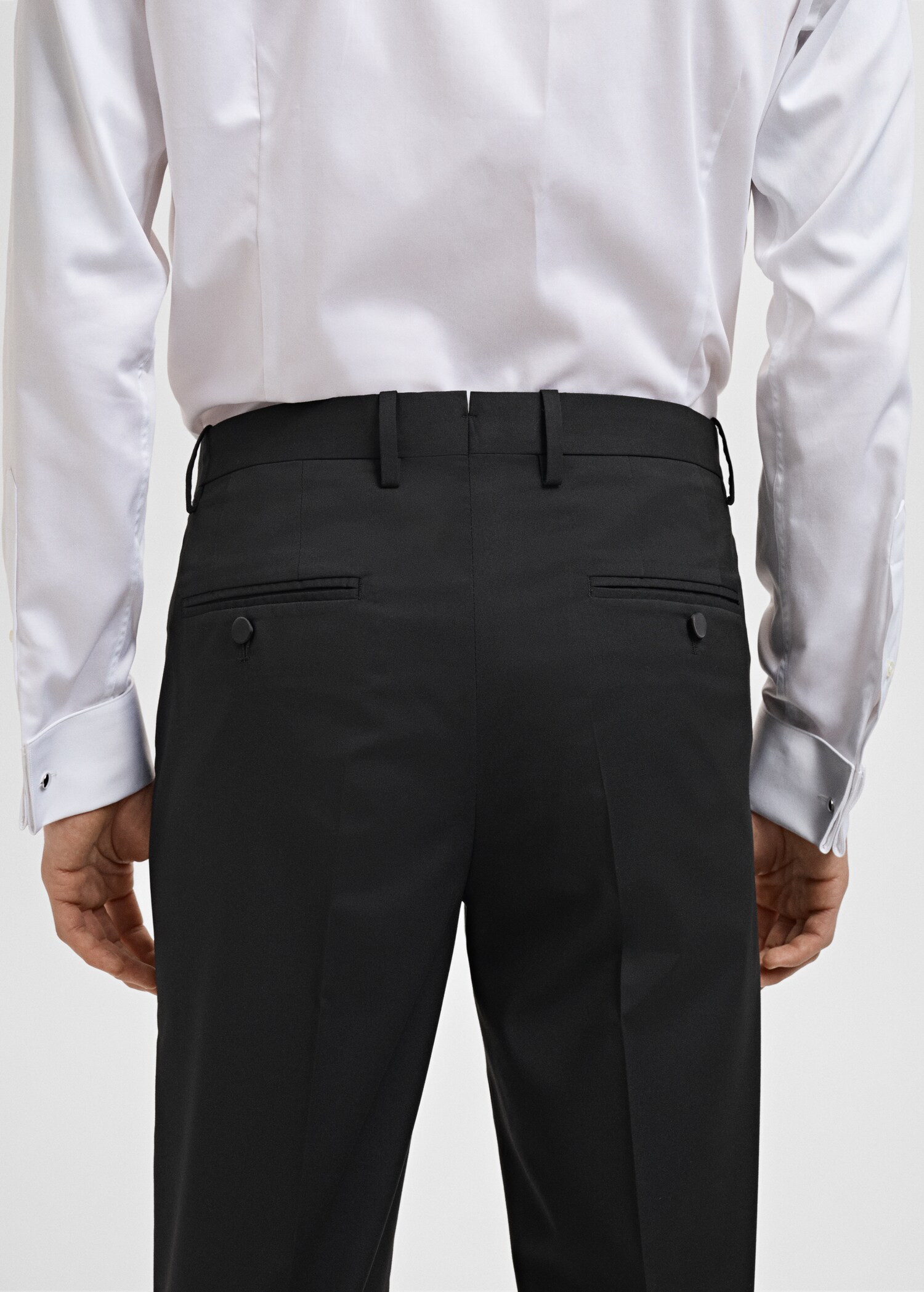 Straight-fit suit trousers - Details of the article 6