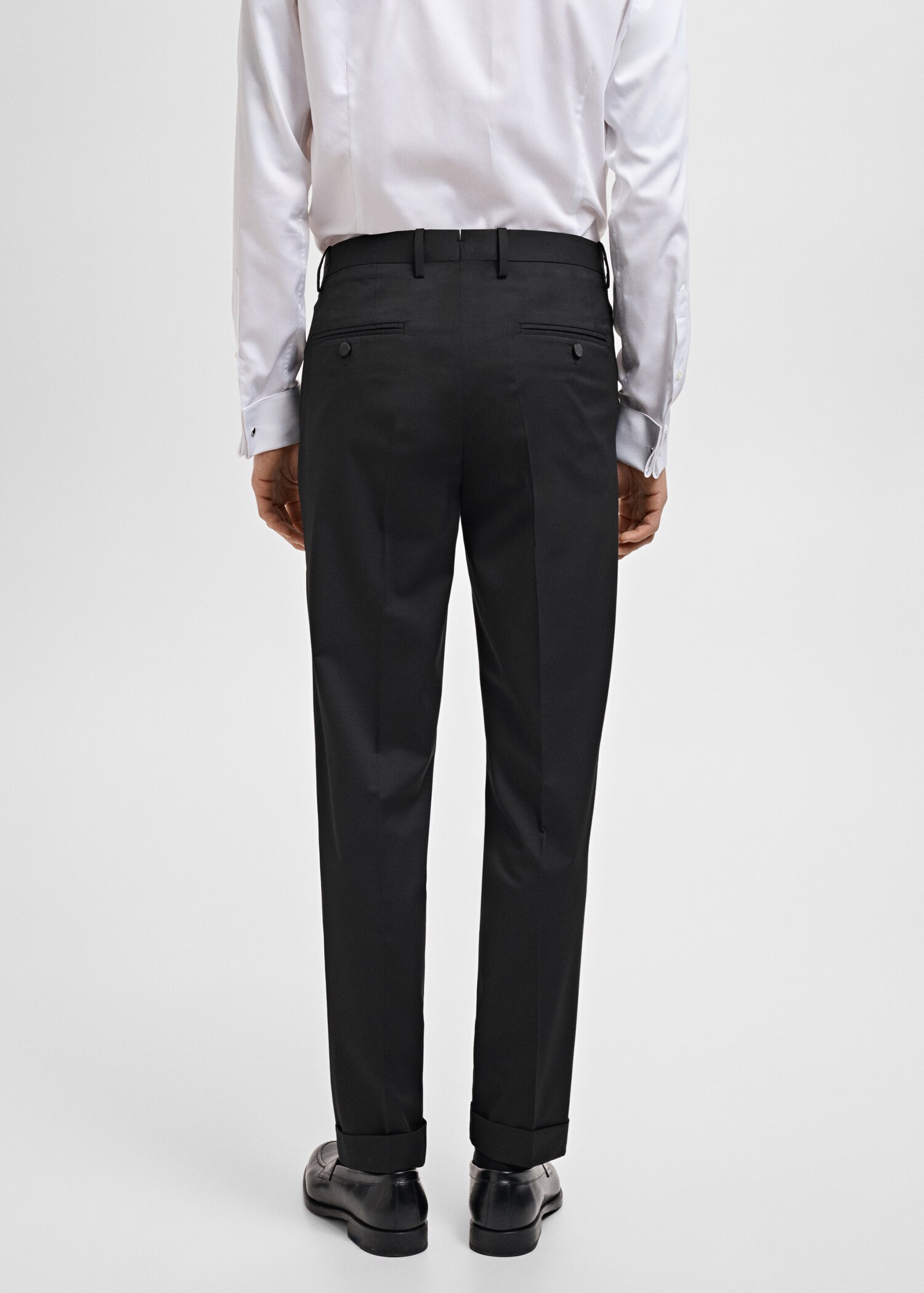 Straight-fit suit trousers - Reverse of the article