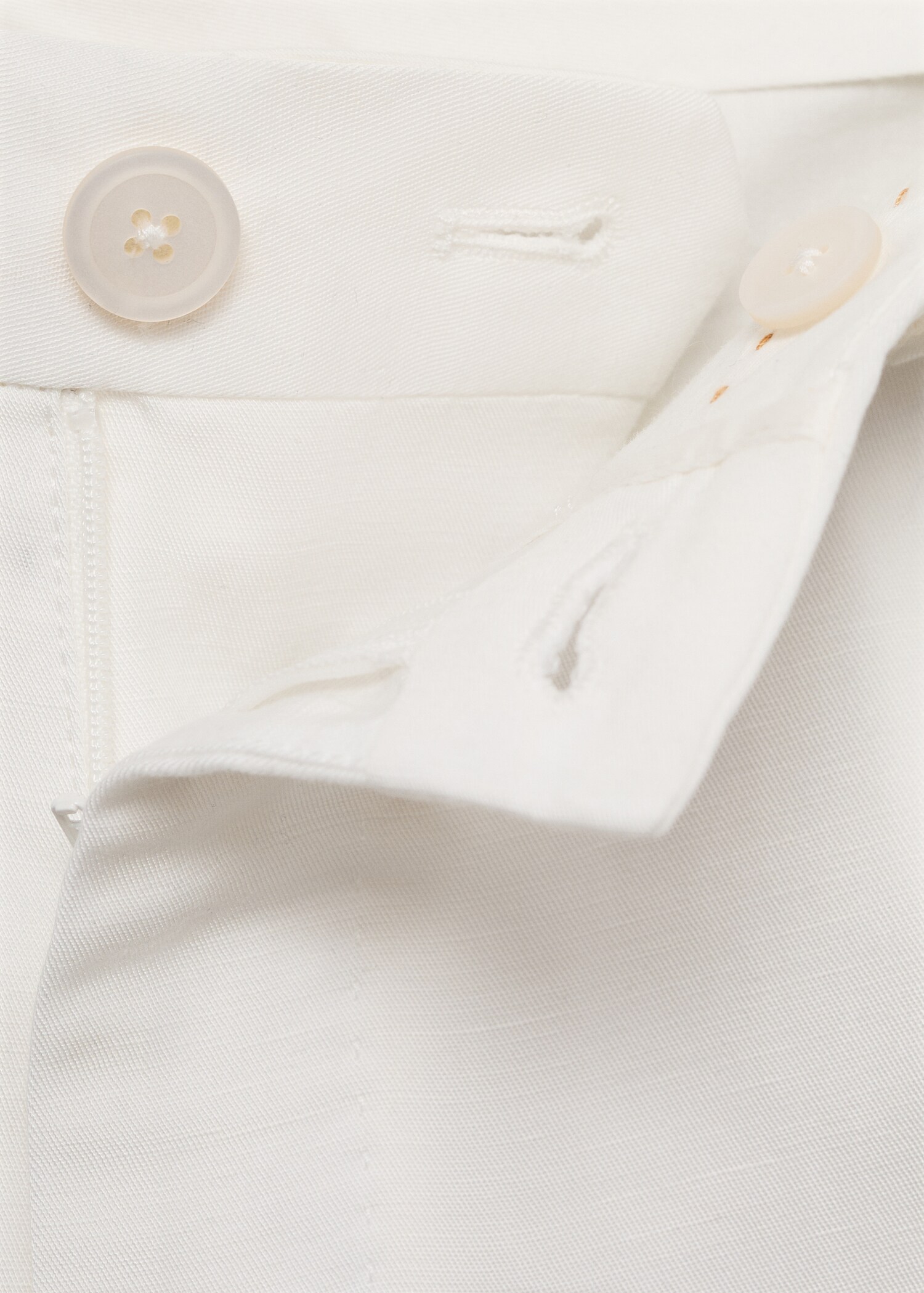 Linen-blend pleated trousers - Details of the article 8