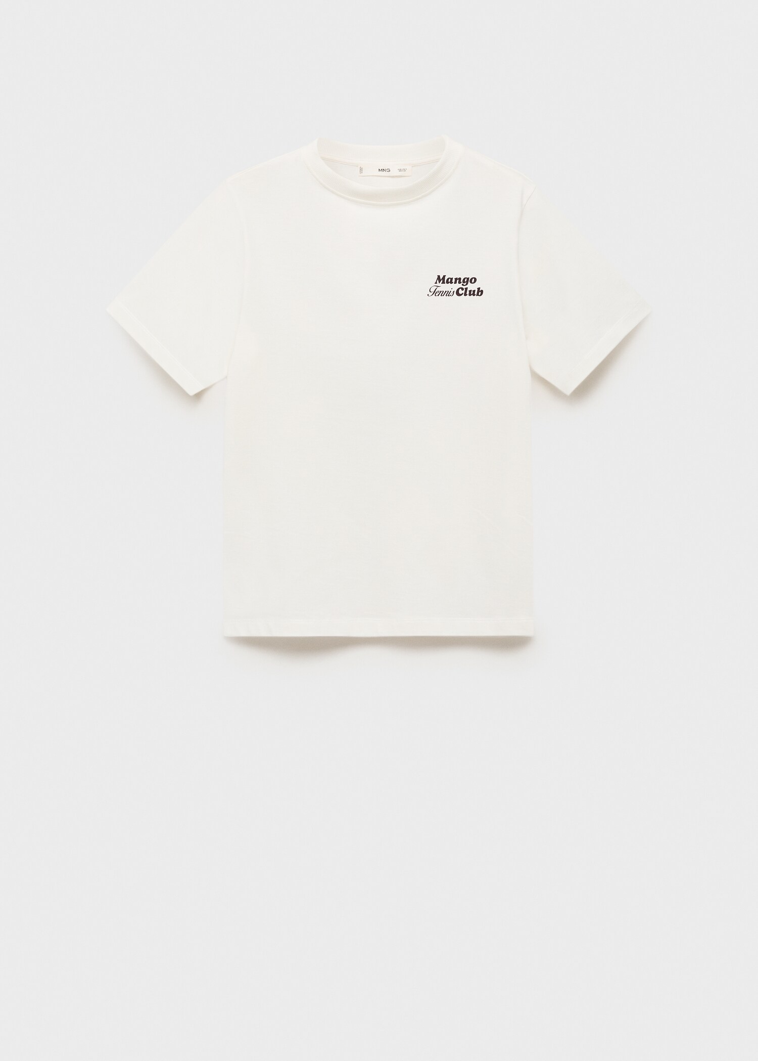 Cotton t-shirt with printed message - Article without model