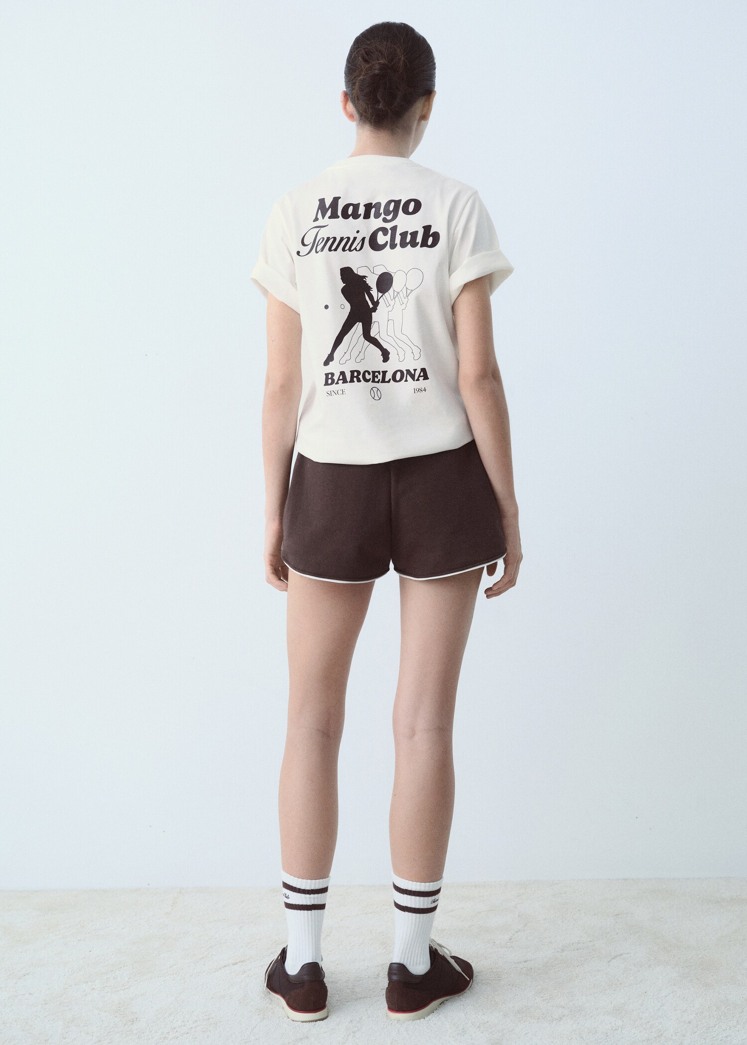 Cotton t-shirt with printed message - Reverse of the article