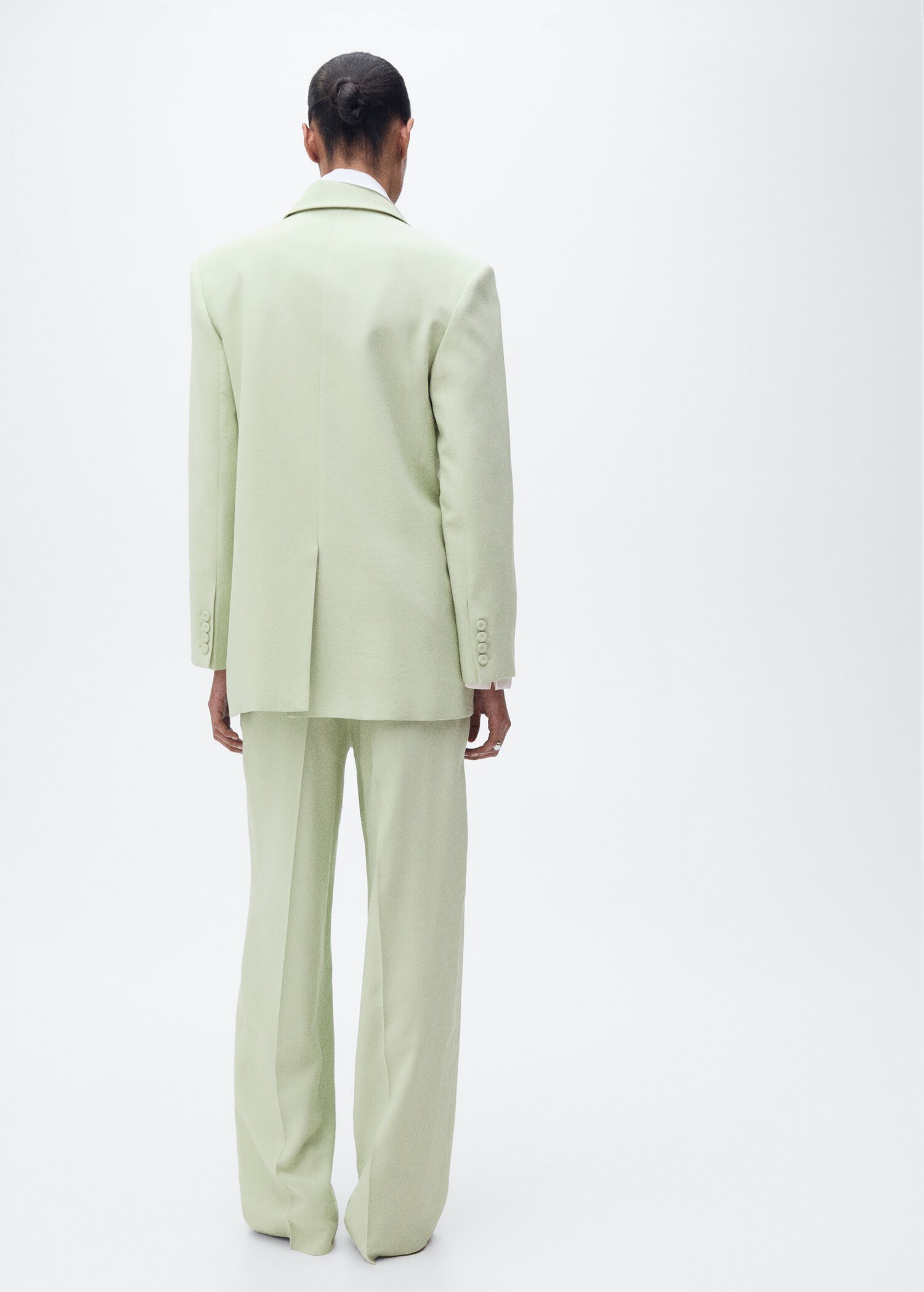 Straight-fit suit trousers - Reverse of the article