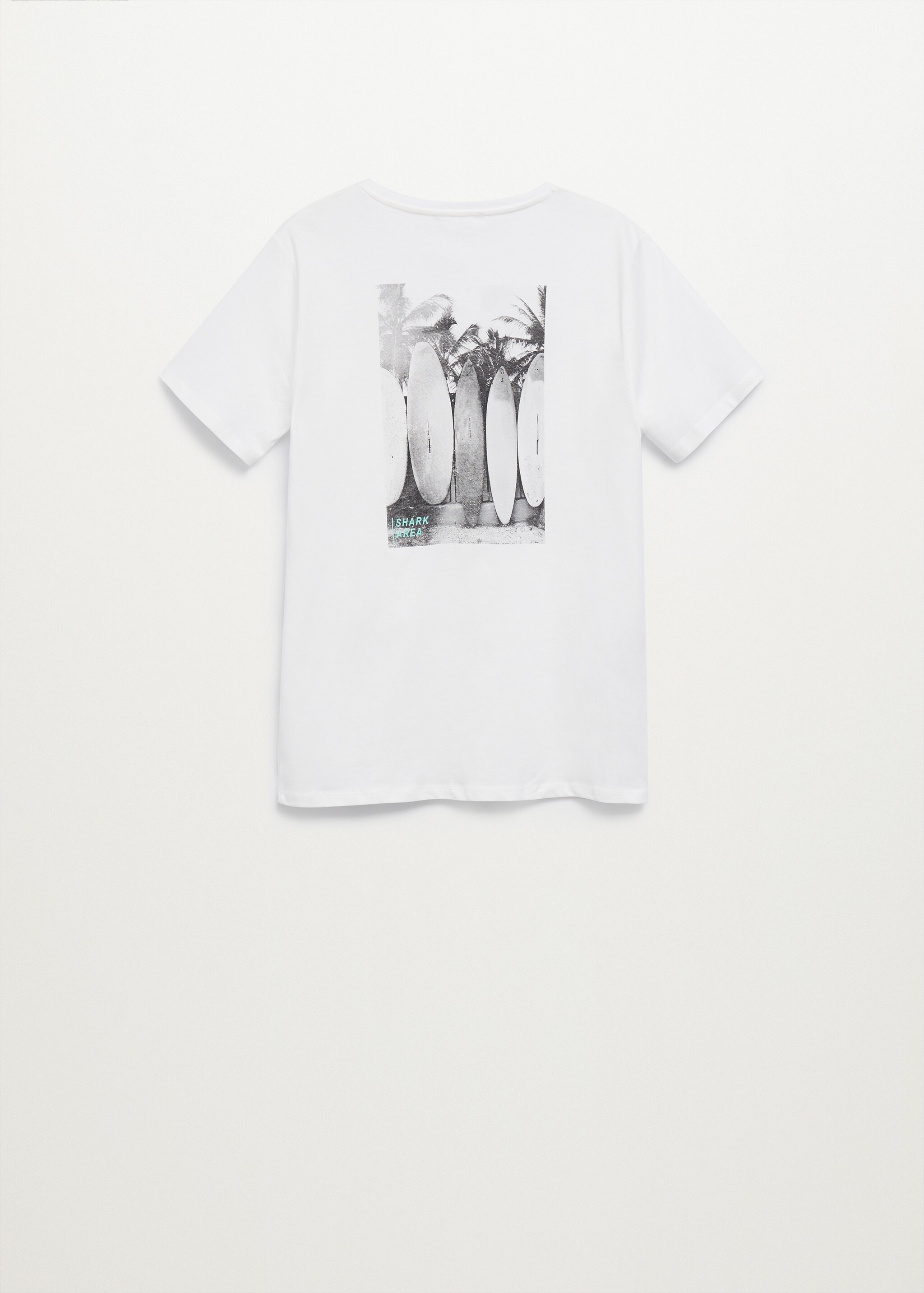Bedrucktes Baumwoll-T-Shirt - Rückseite des Artikels