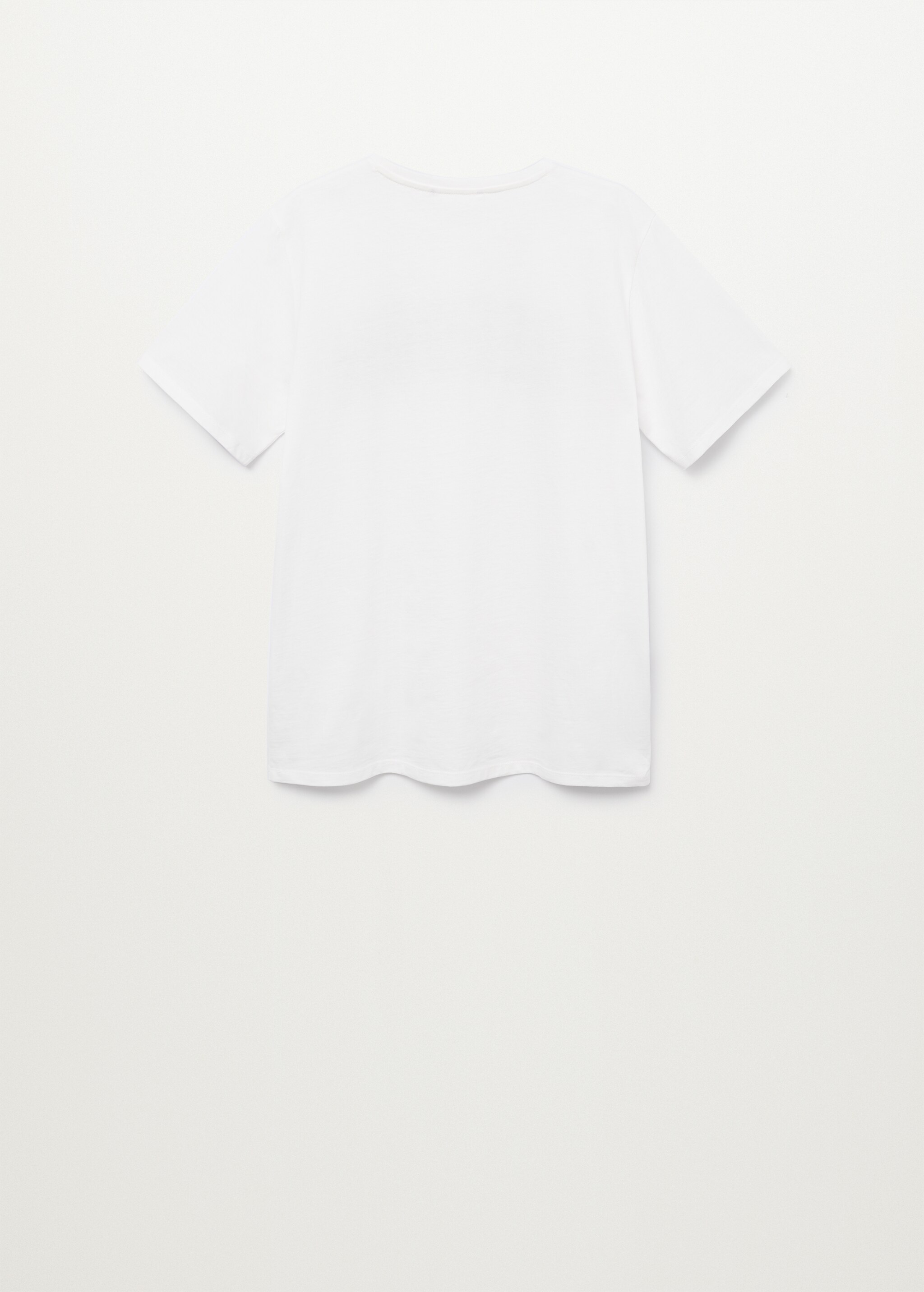 Camiseta algodón mensaje - Reverso del artículo