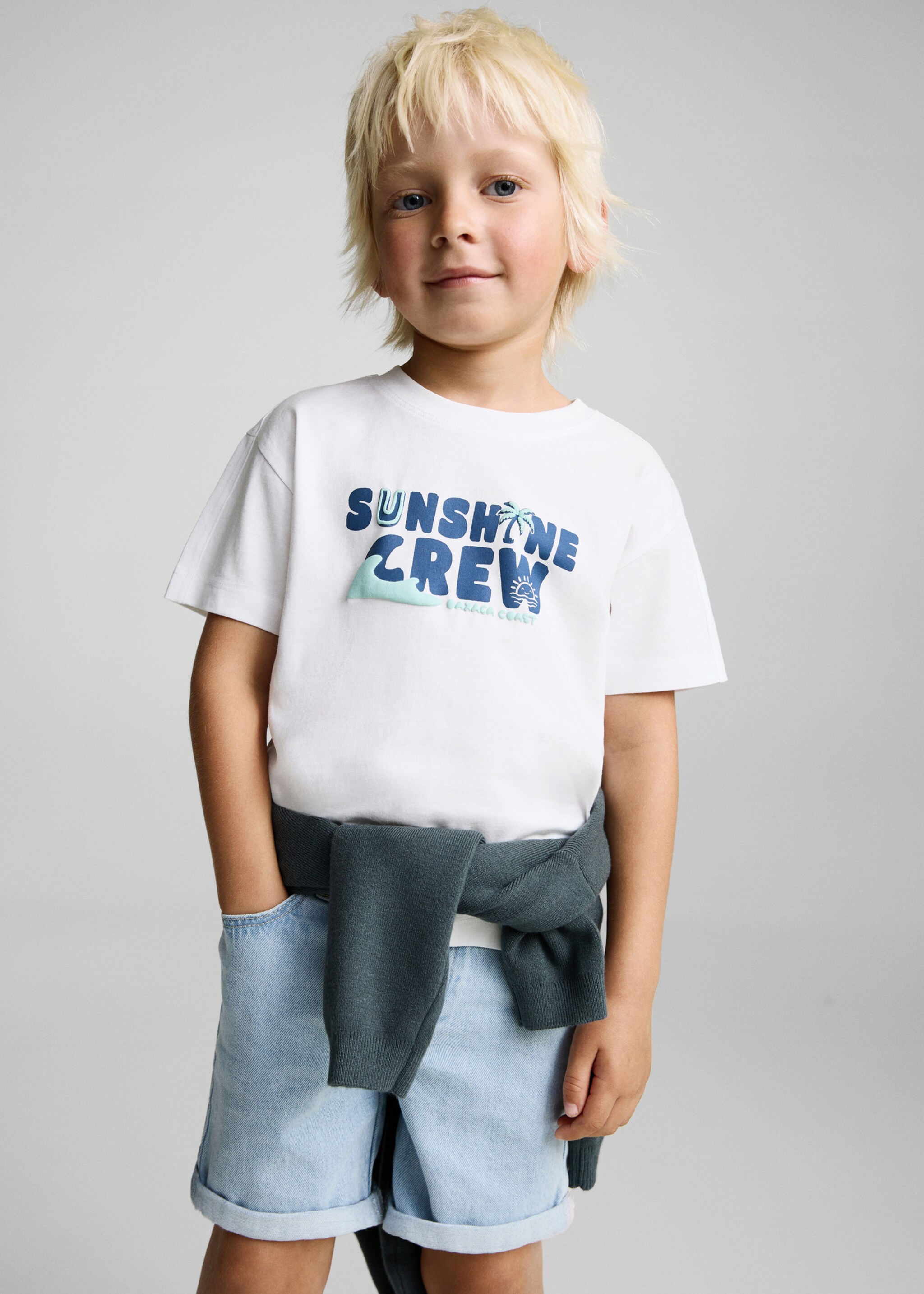 Printed cotton-blend t-shirt - Medium plane, Off White. Ref: 87018276-00.