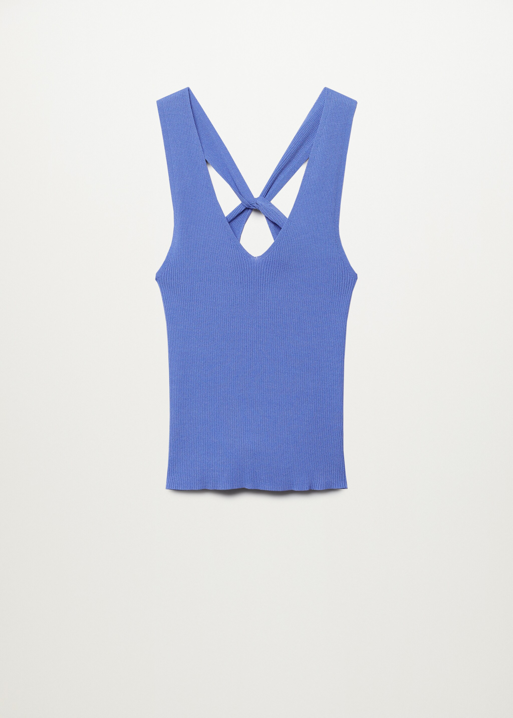 Ribbed knit top - Article without model