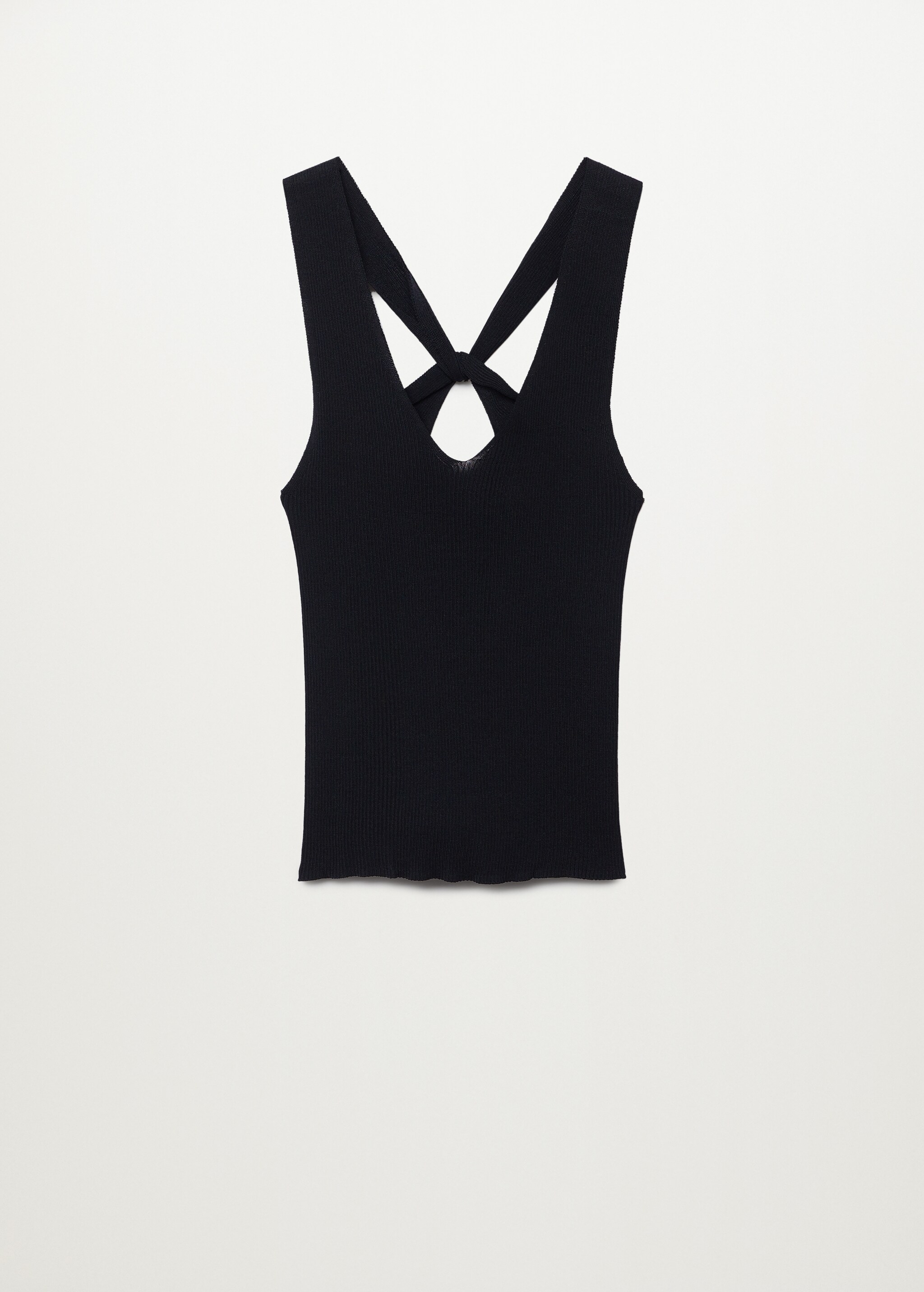 Ribbed knit top - Article without model