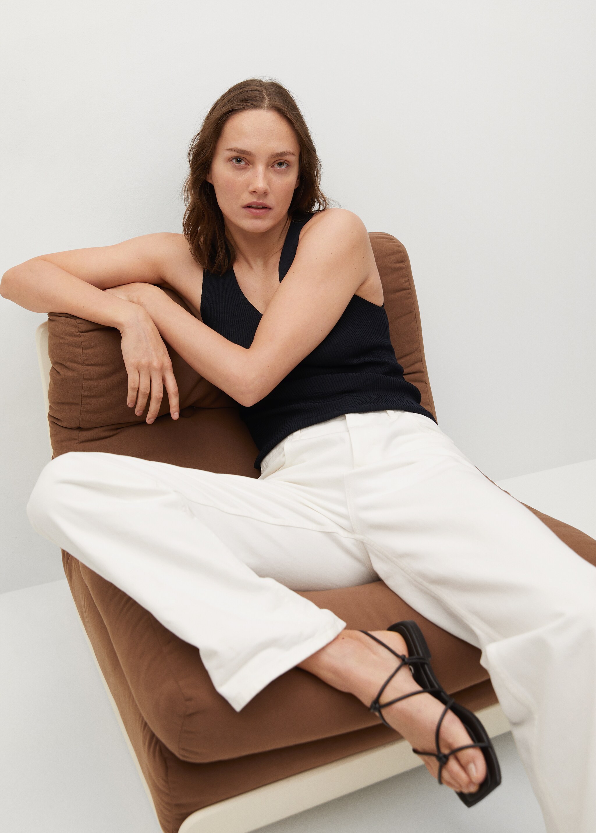 Ribbed knit top - Details of the article 2
