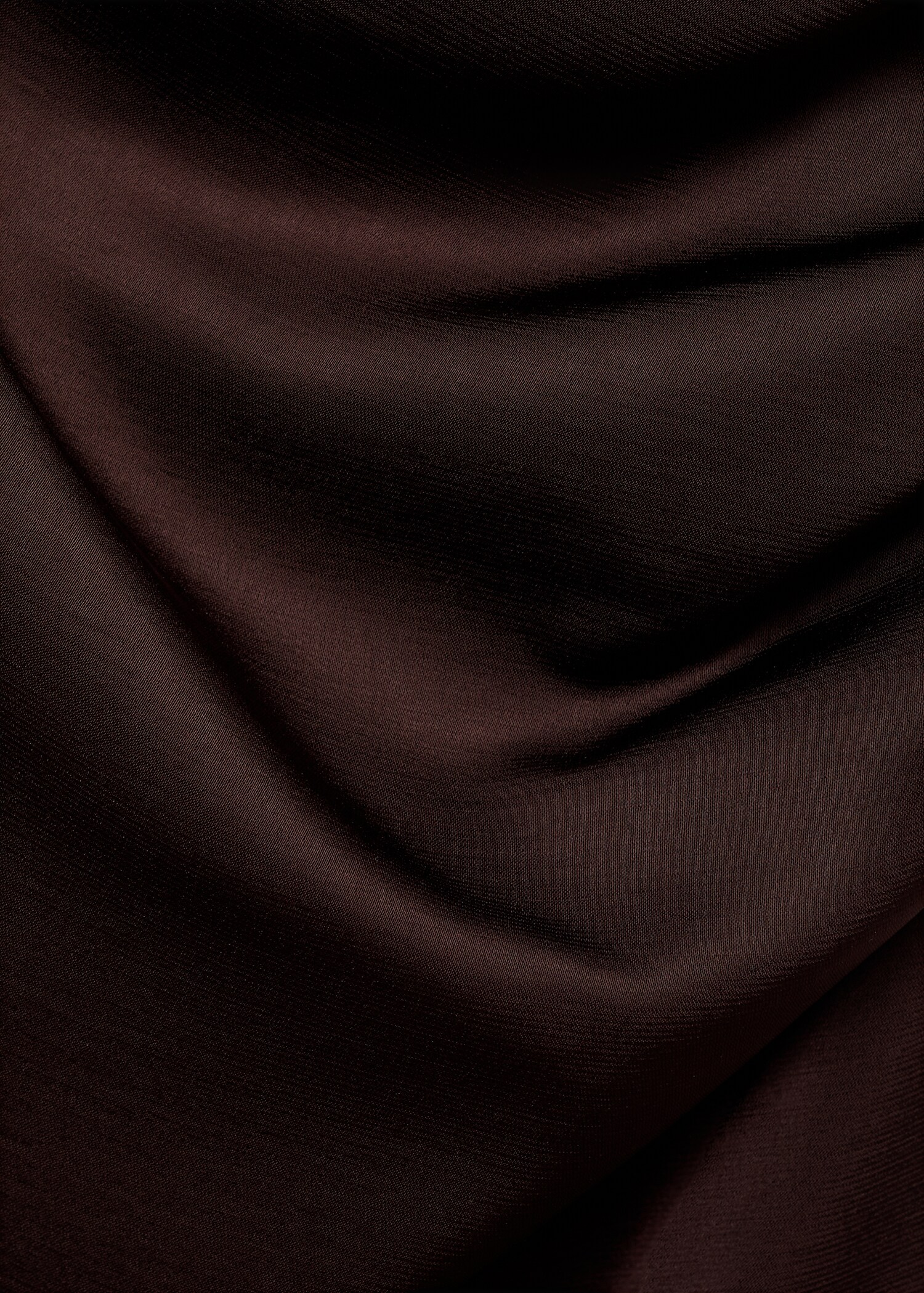 Asymmetrisches Kleid aus Satin mit seitlicher Raffung - Detail des Artikels 0