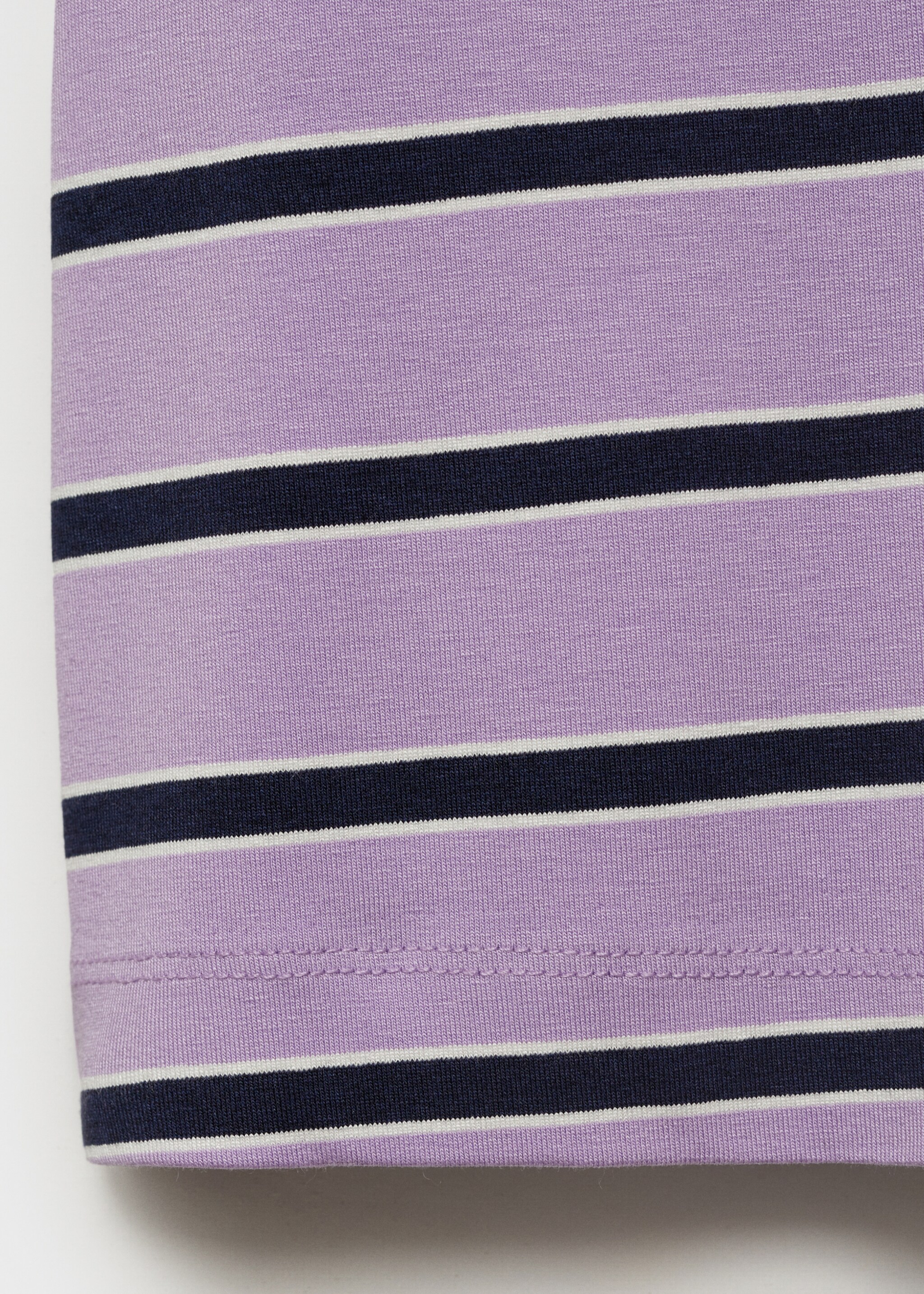 Camiseta oversize rayas - Detalle del artículo 0, Morado claro/pastel. Ref: 87018653-00.