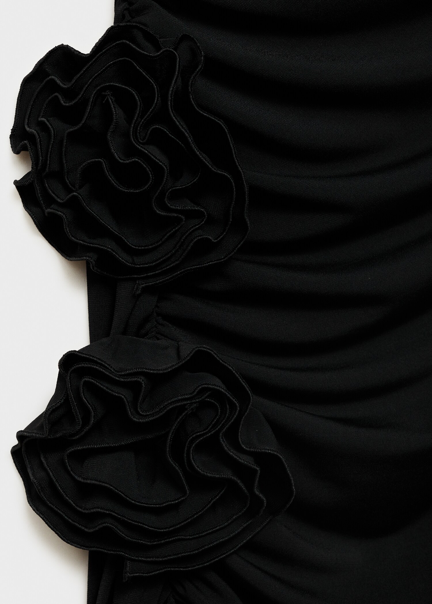 Axelbandslös klänning med blomdetalj - Detaljer om artikeln 8