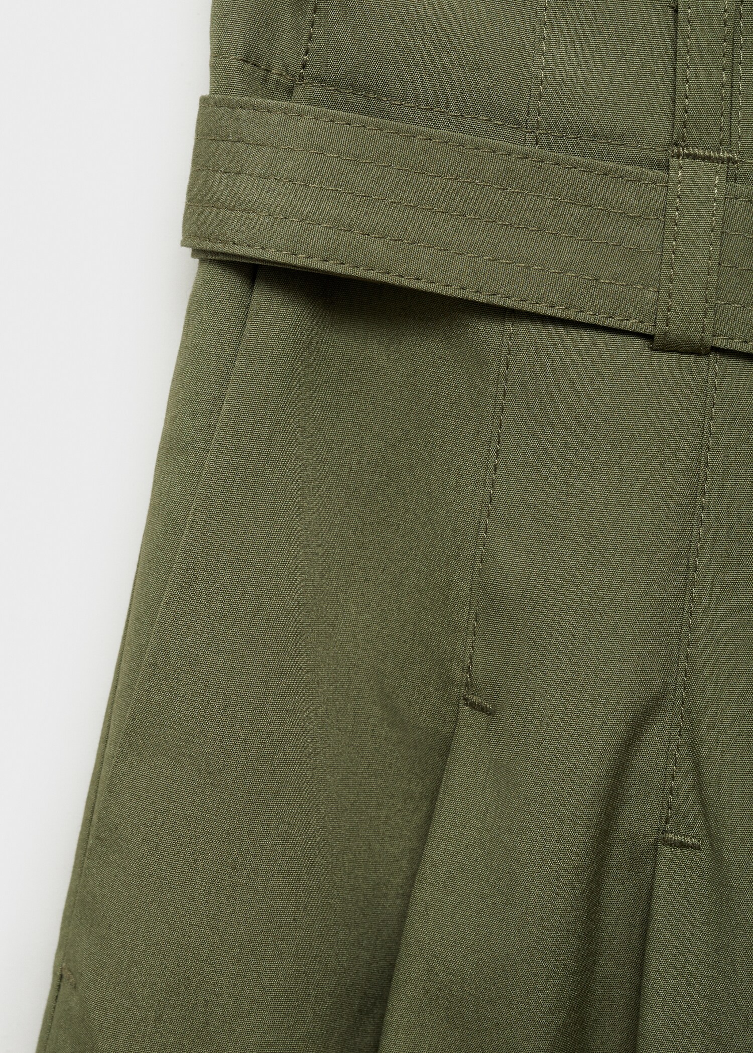 Wide leg trousers with belt - Details of the article 0