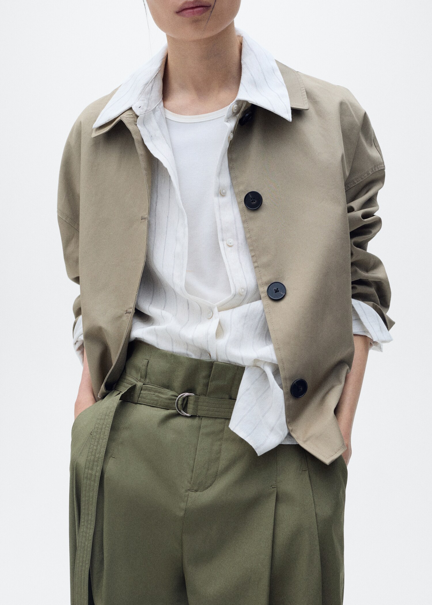 Wide leg trousers with belt - Details of the article 6