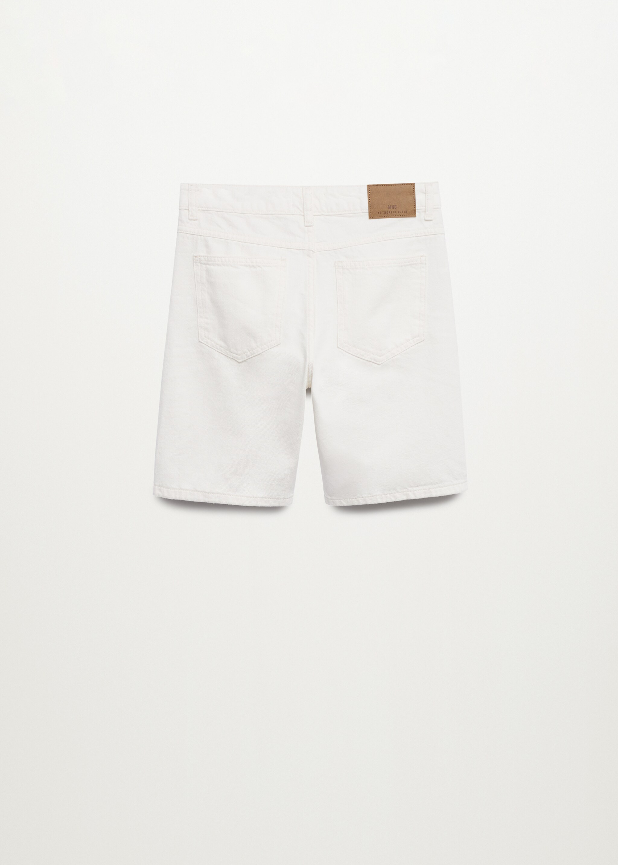 Bermudas denim algodón - Reverso del artículo