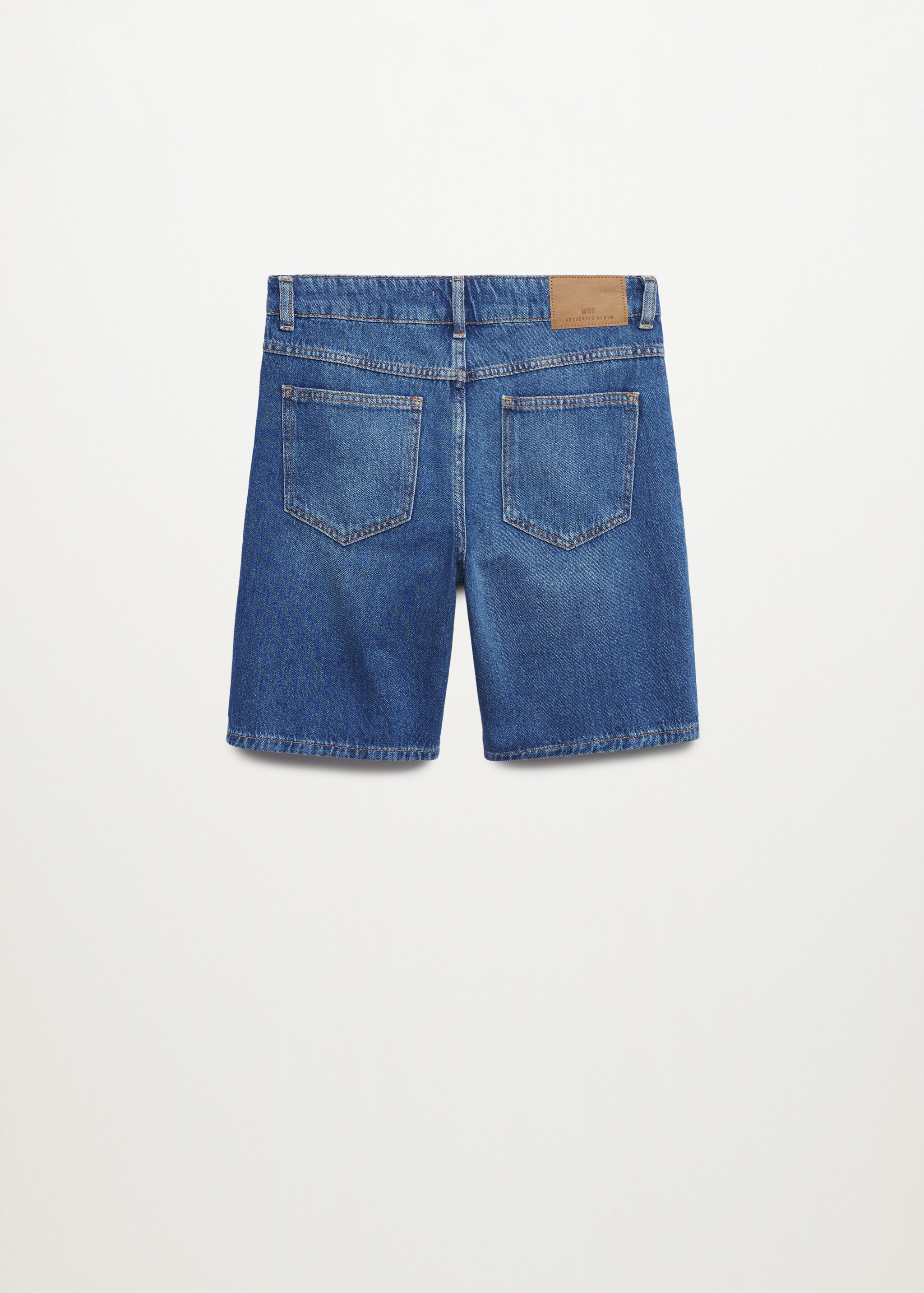 Bermudas denim algodón - Reverso del artículo
