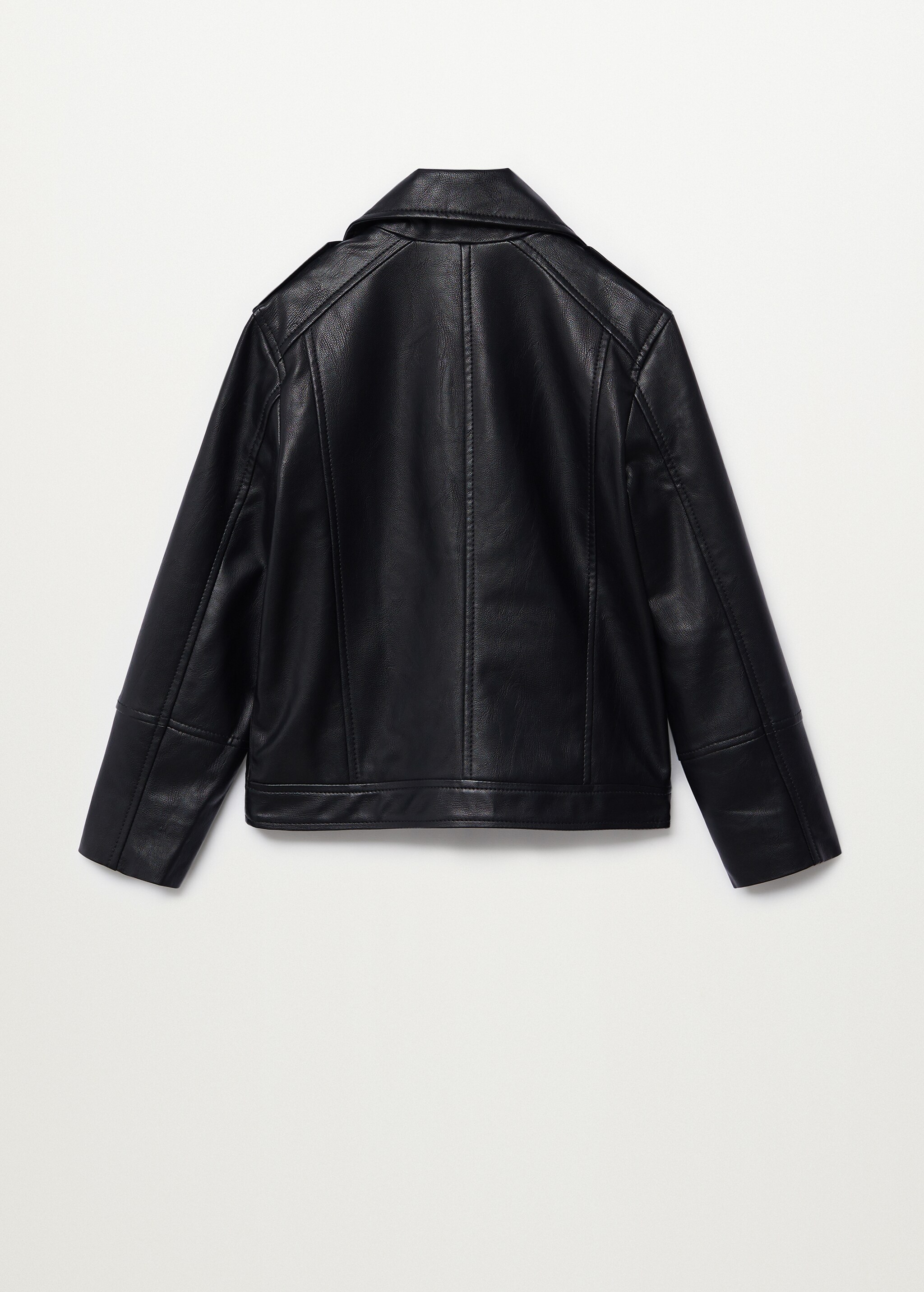 Faux-leather jacket - Reverse of the article
