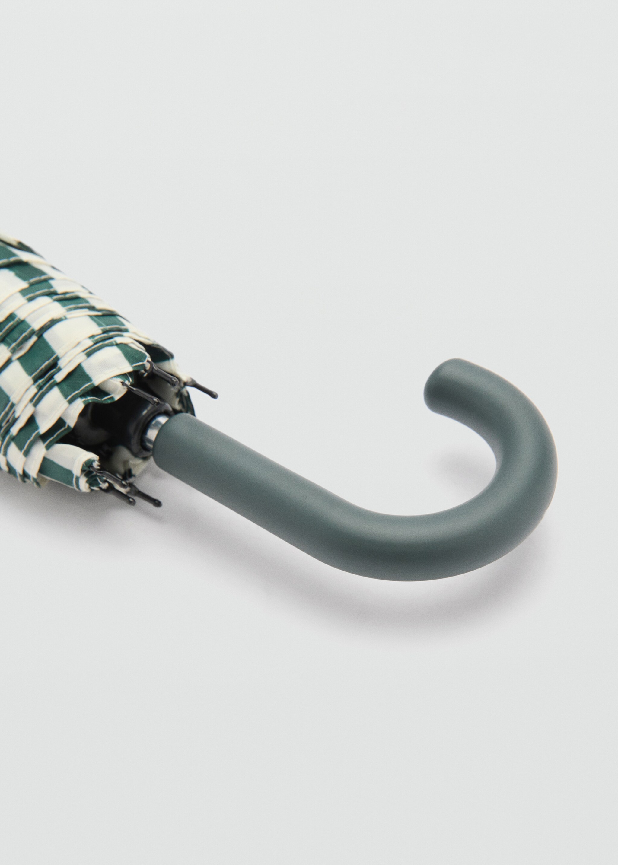 Stripe-printed umbrella - Details of the article 2, Green. Ref: 87020241-00.