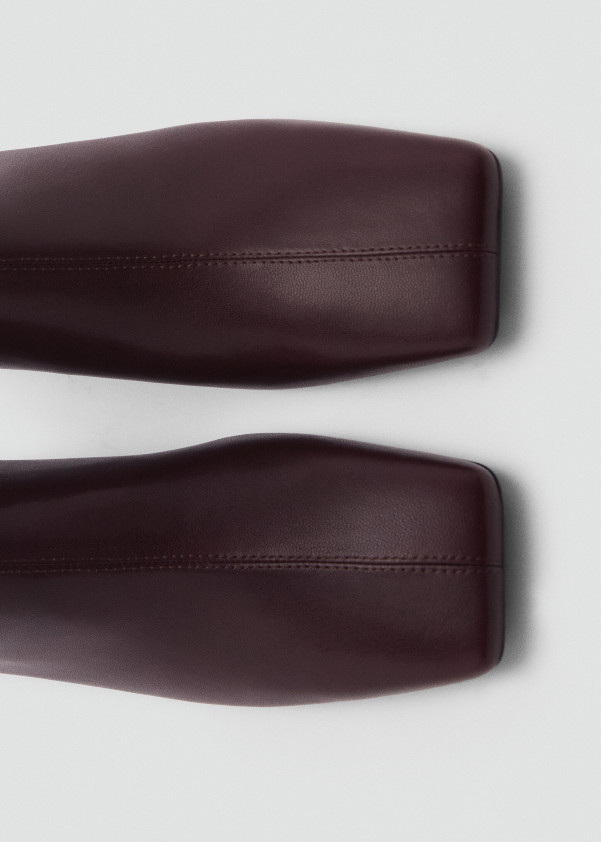 Bottines cuir bout carré - Détail de l'article 3, Chocolat. Ref: 87020250-00.