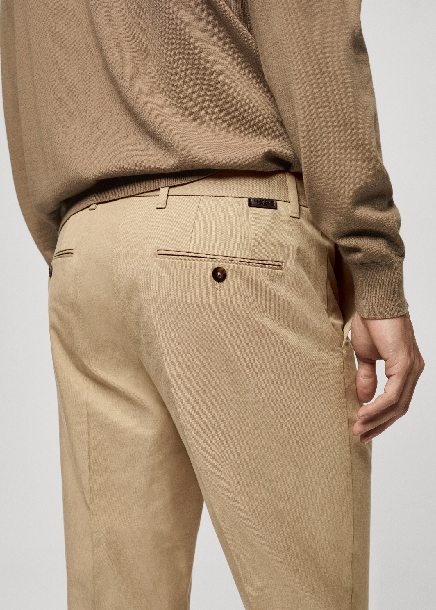 Regular-fit cotton trousers - Details of the article 2