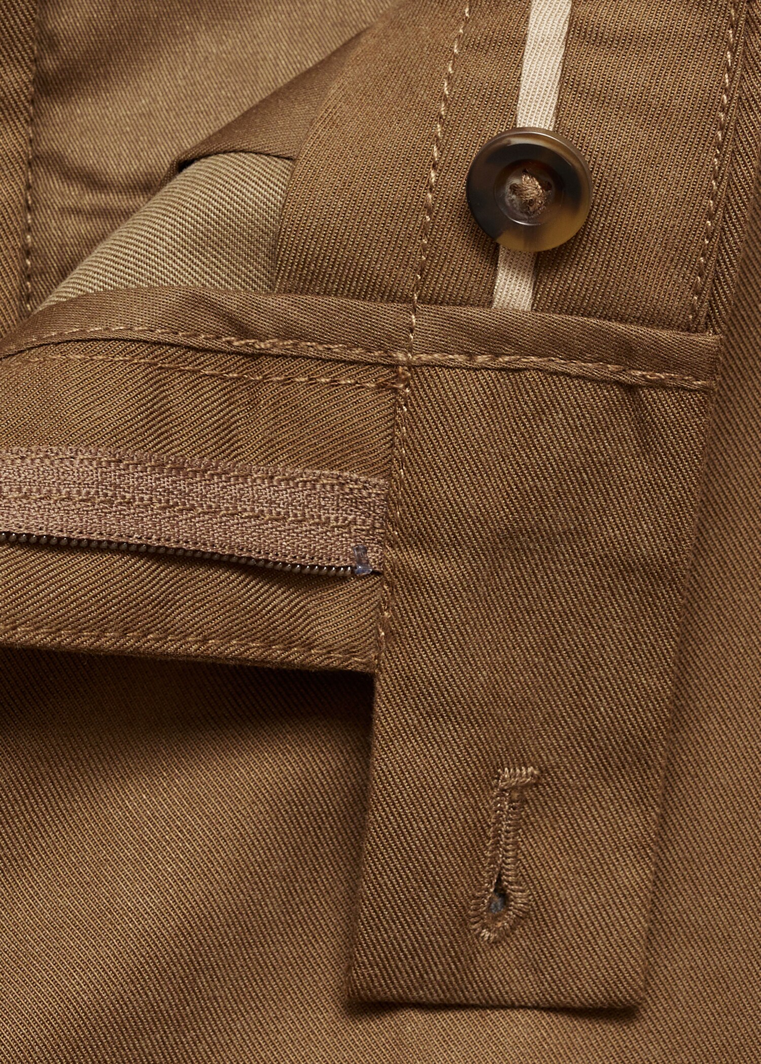Regular-fit cotton trousers - Details of the article 0