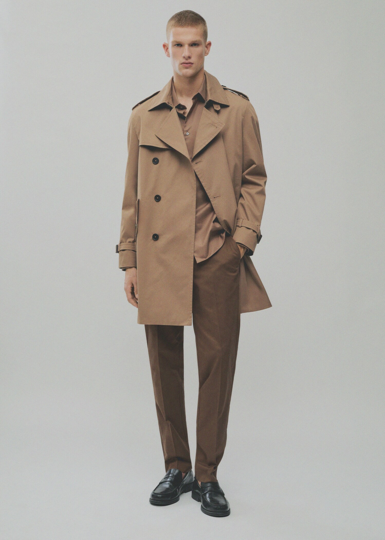 Regular-fit cotton trousers - Details of the article 3