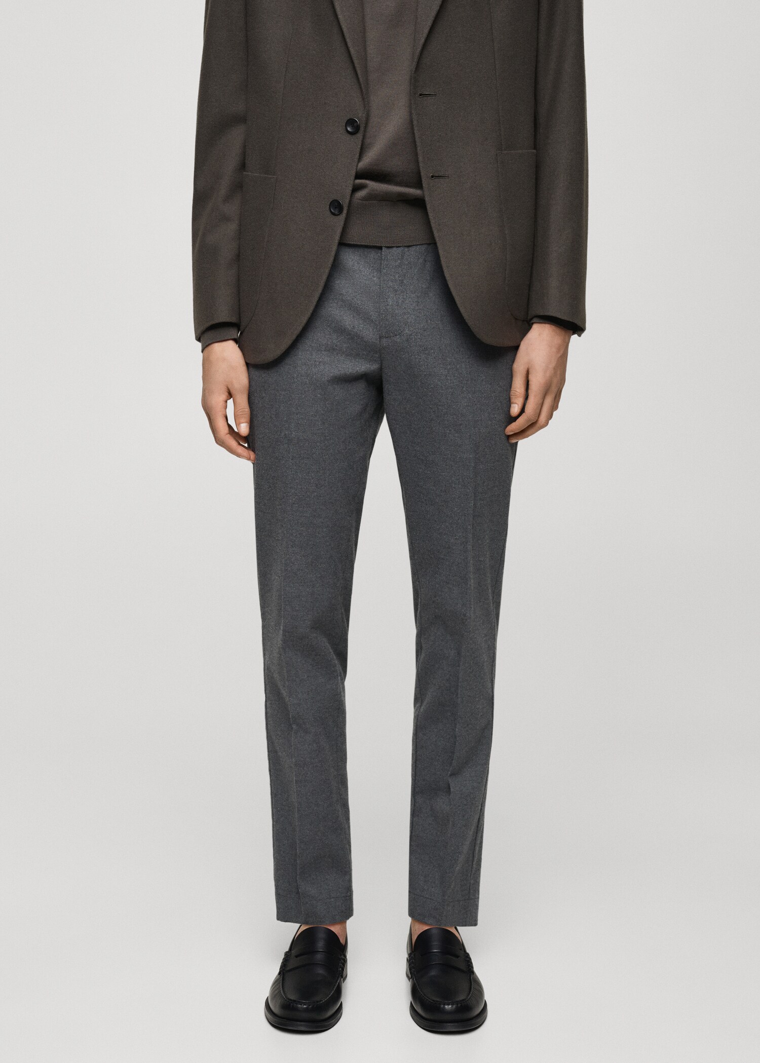 Regular-Fit-Flanellhose - Mittlere Ansicht