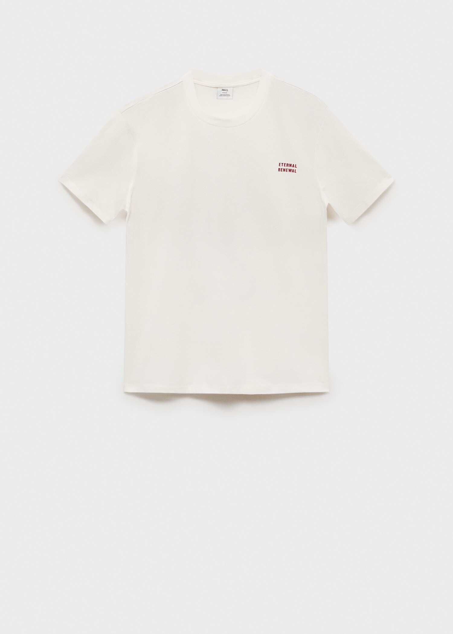 T-Shirt aus 100 % Baumwolle mit kombiniertem Print - Artikel ohne Model