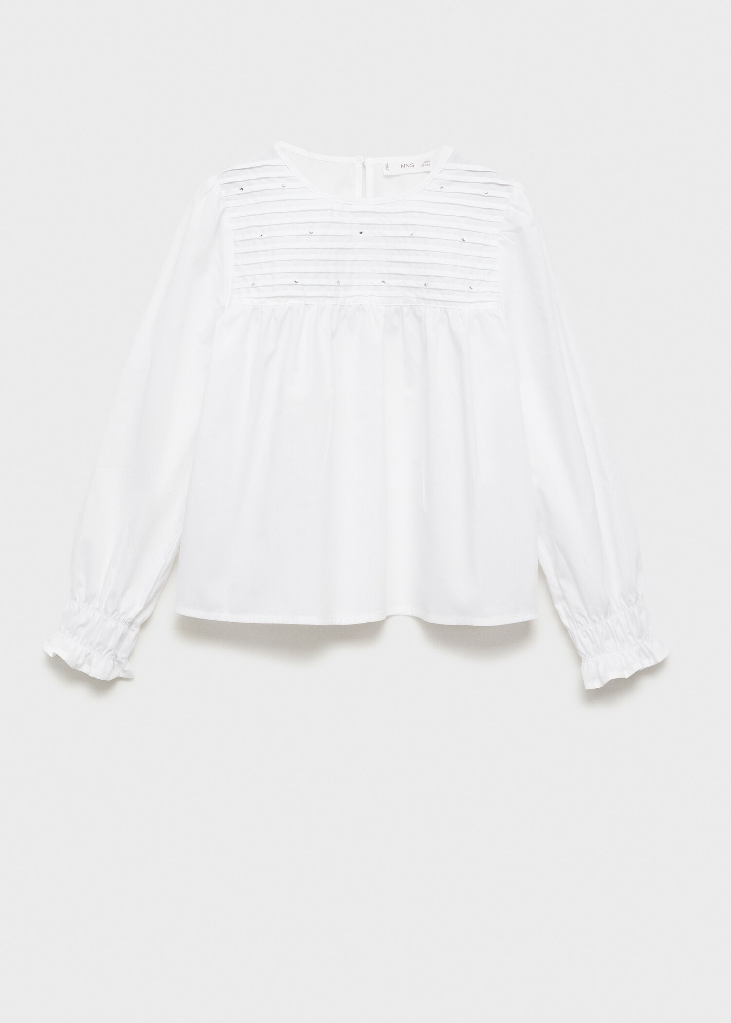 Rhinestone pleated blouse - Article without model