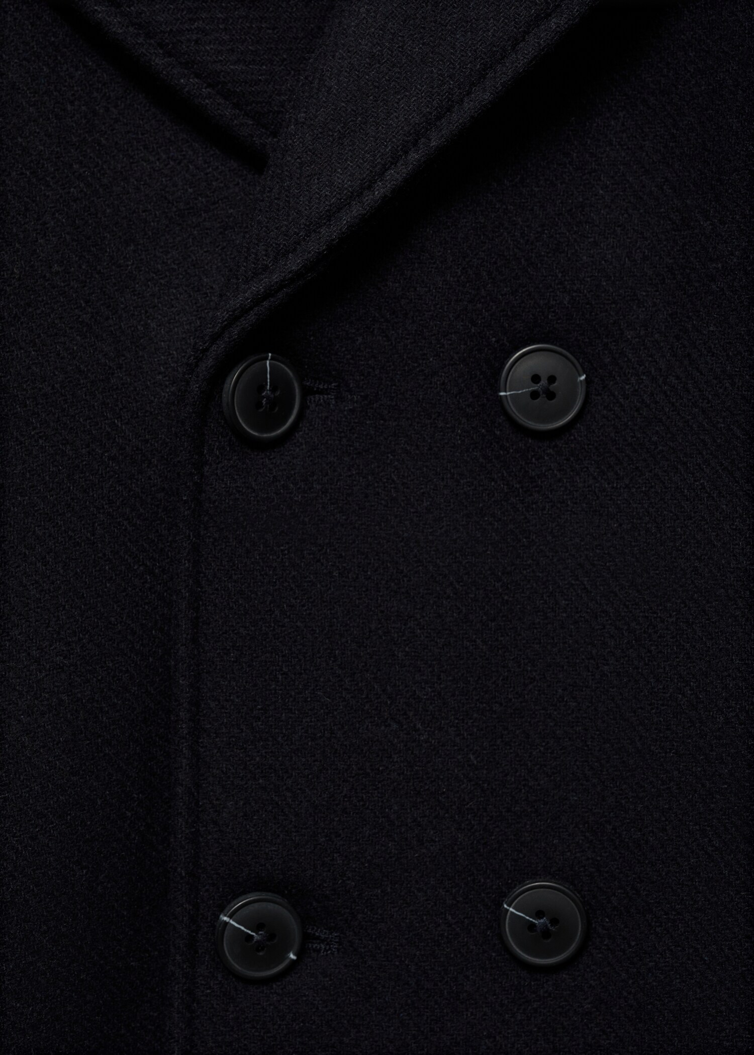 Buttoned wool coat - Details of the article 0