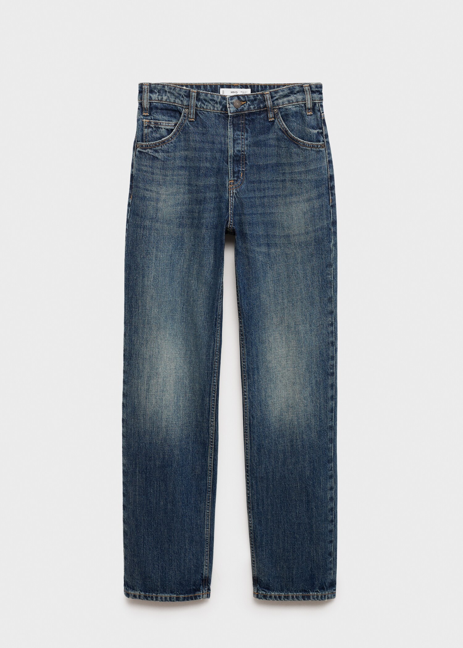 Mid-rise straight jeans - Article without model
