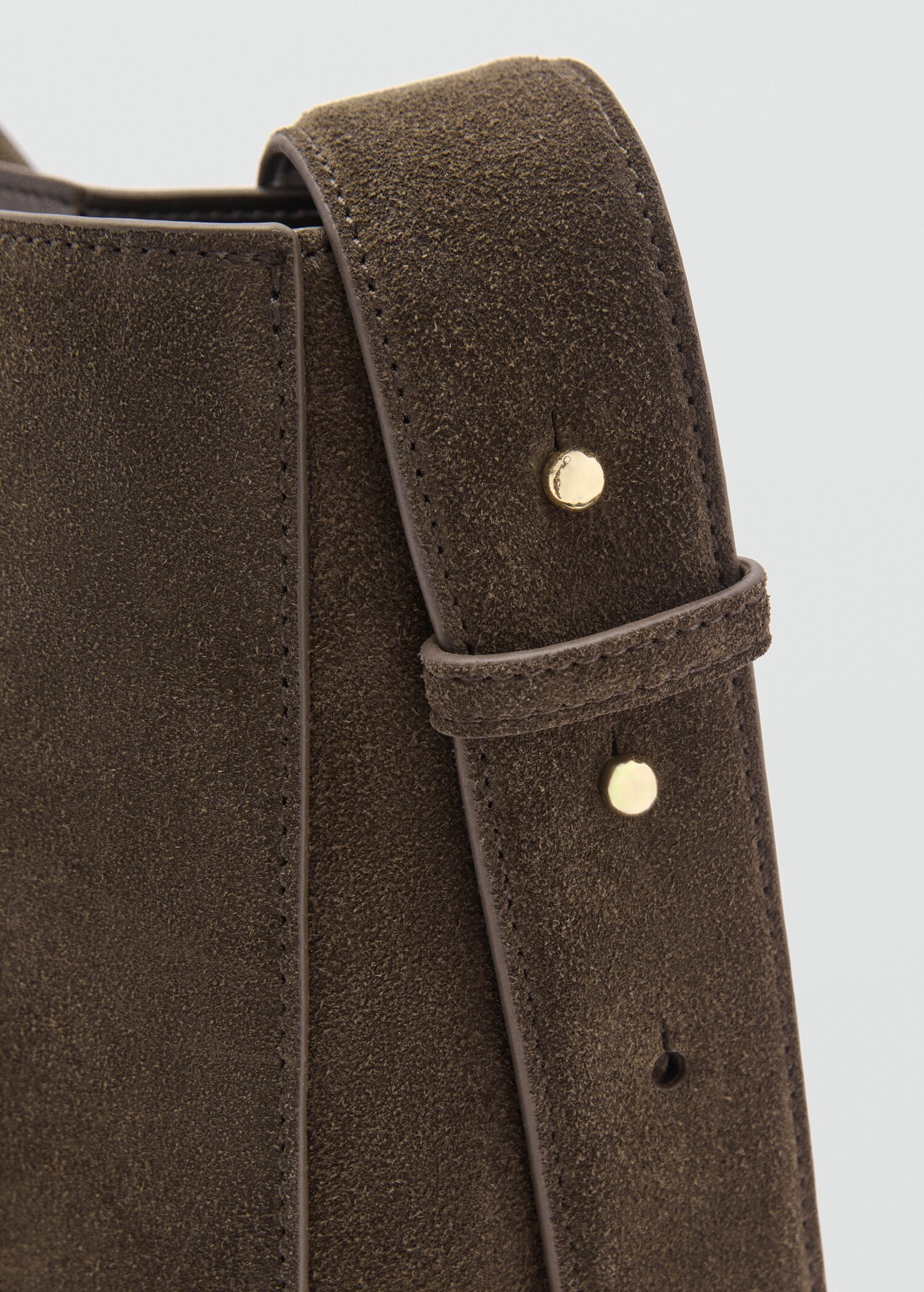 Suede mini shopper bag - Details of the article 2