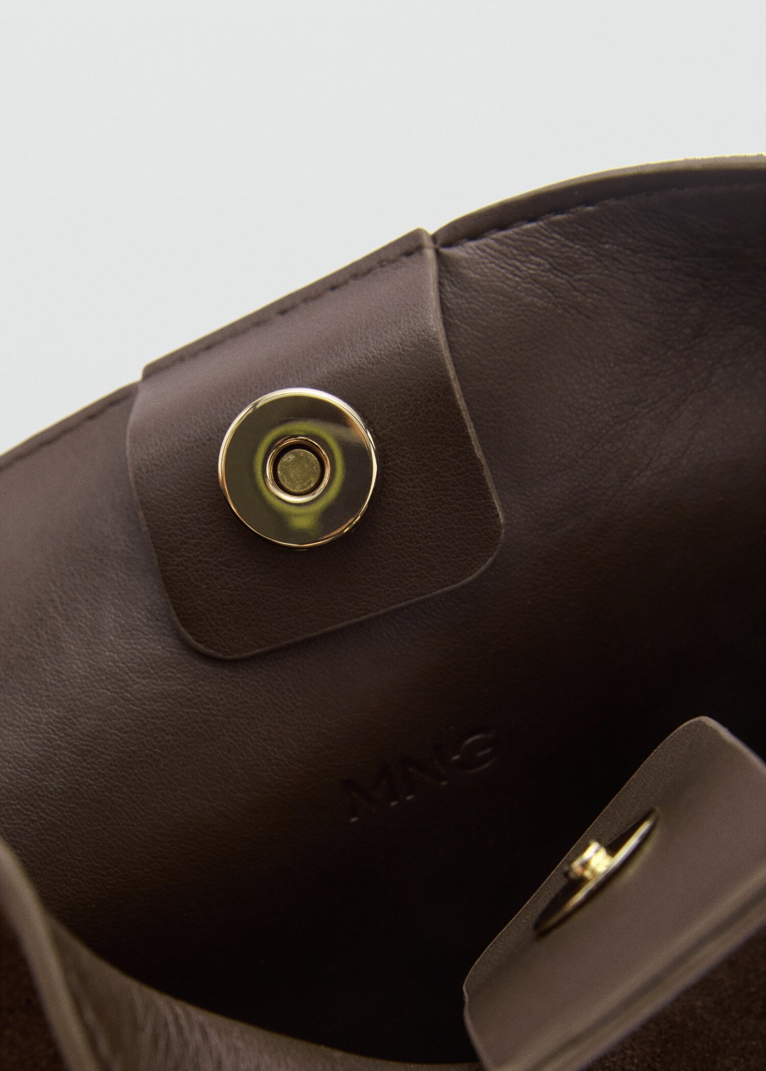 Suede mini shopper bag - Details of the article 3