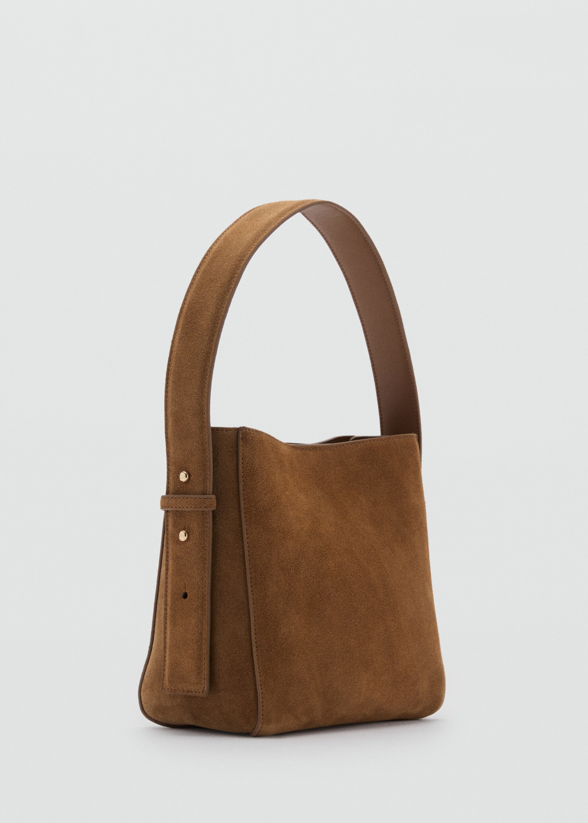 Suede mini shopper bag - Medium plane, Leather. Ref: 87020431-00.