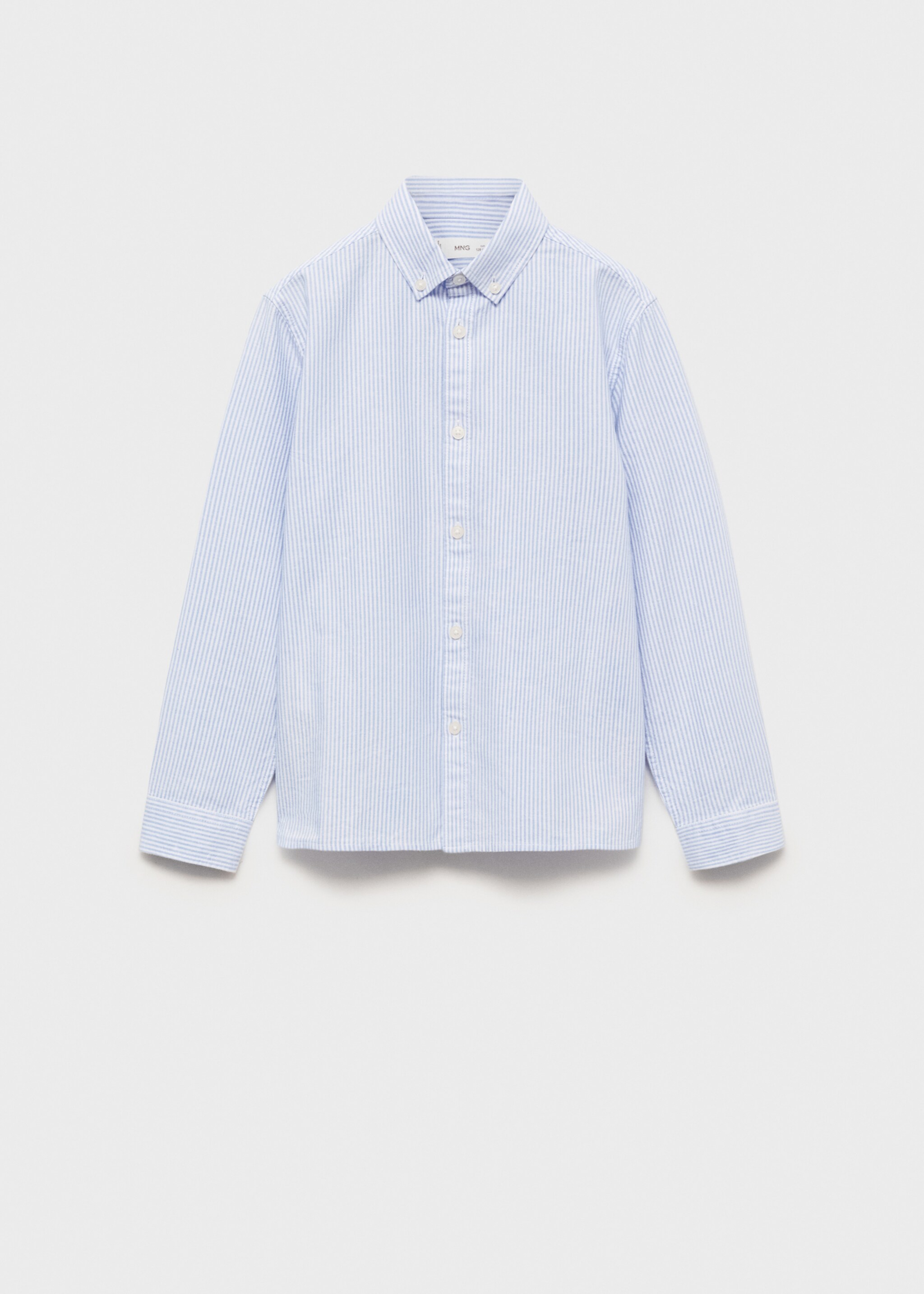 Camisa 100% cotó ratlles Òxford - Article sense model, Blau cel. Ref: 87020432-00.