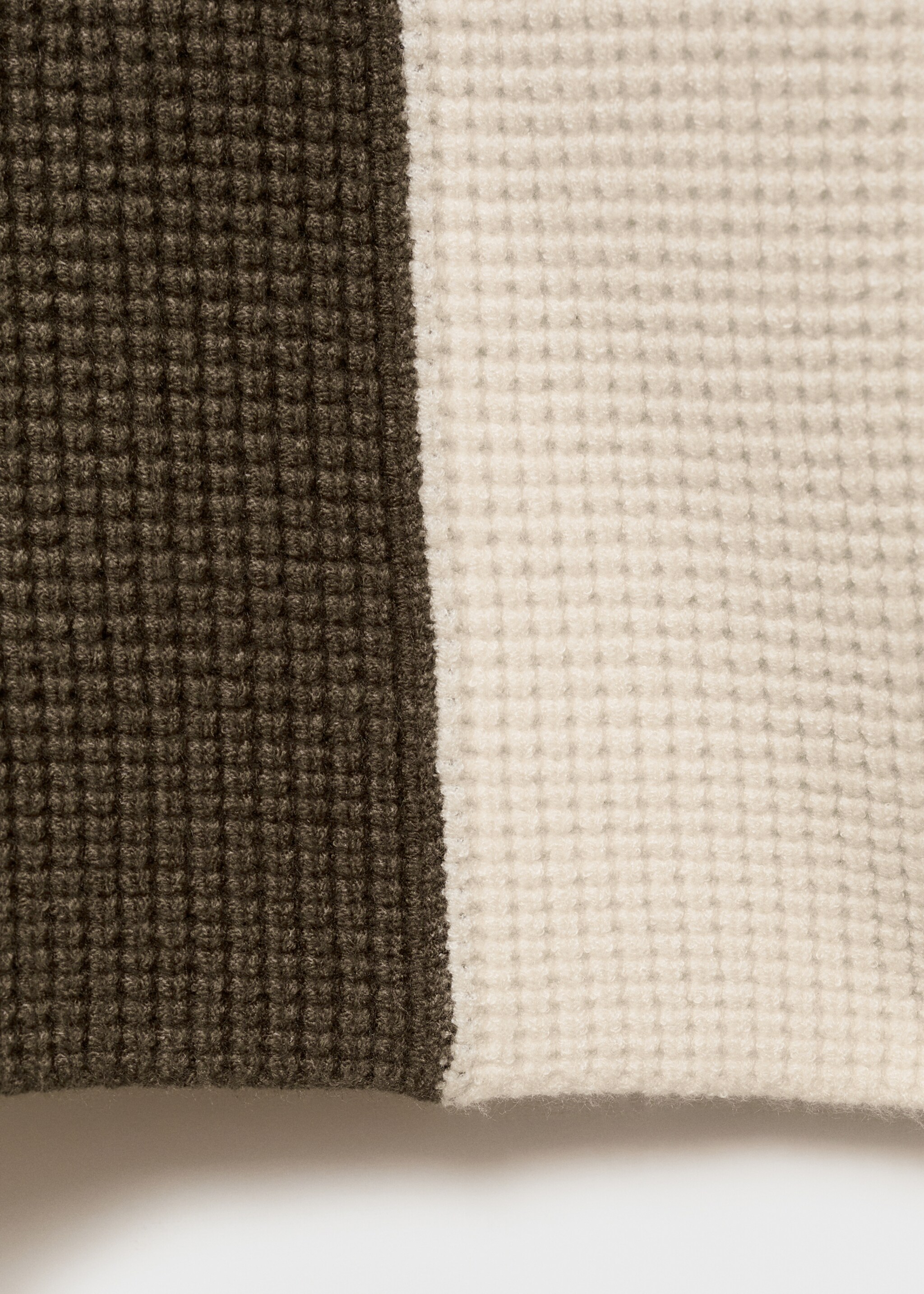 Jersey punto rayas - Detalle del artículo 0, Khaki. Ref: 87020435-00.