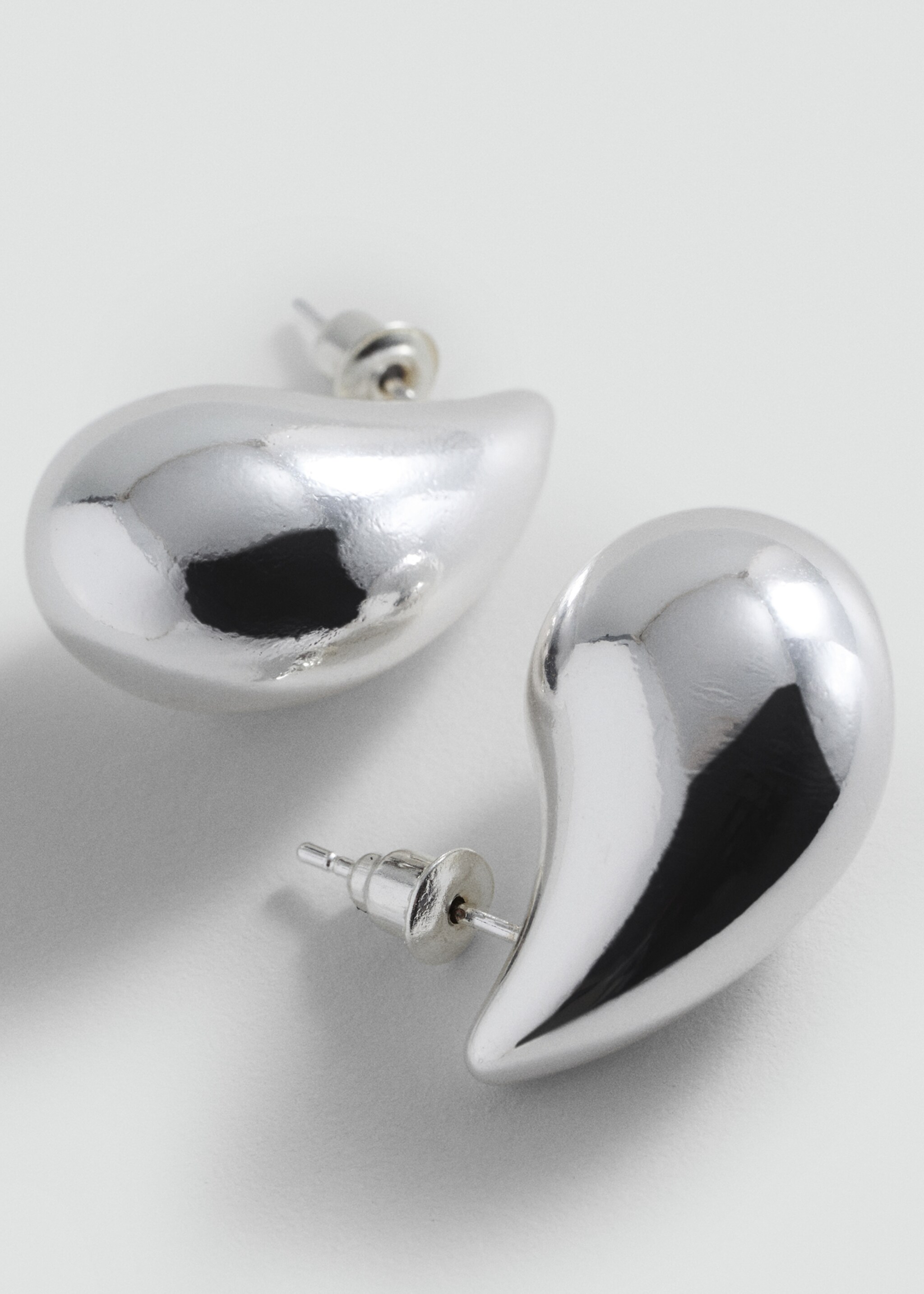 Drop earrings - Medium plane, Silver. Ref: 87020437-00.